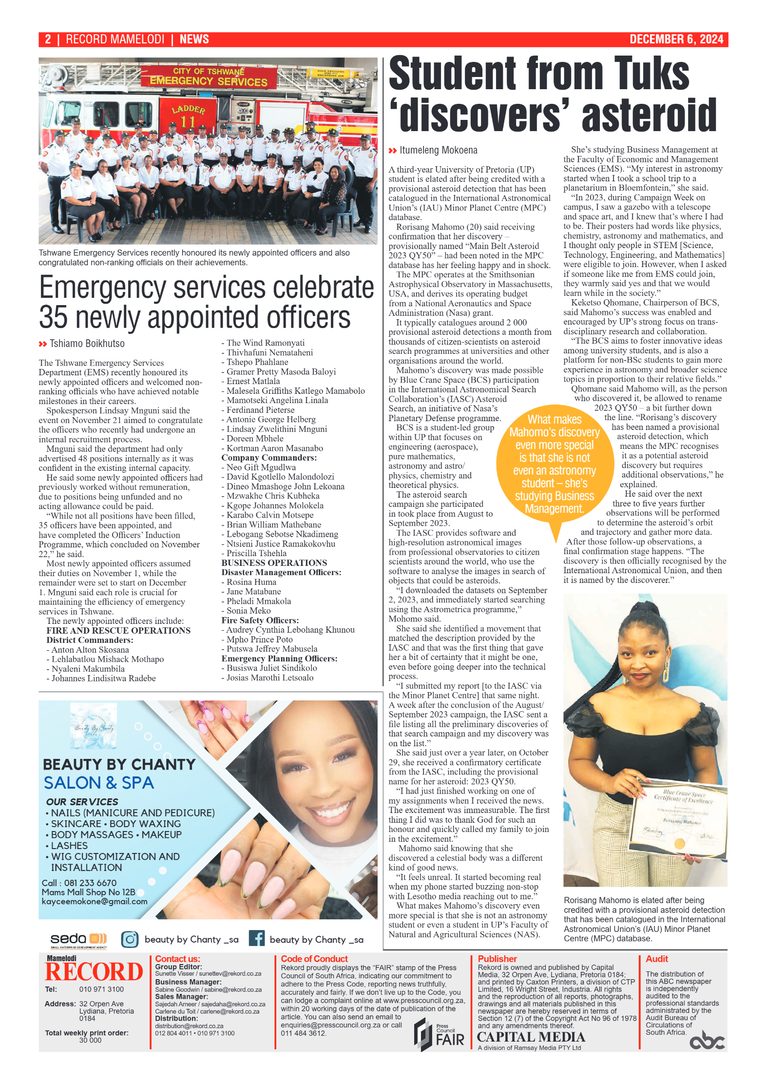 Rekord Mamelodi 6 December 2024 page 2