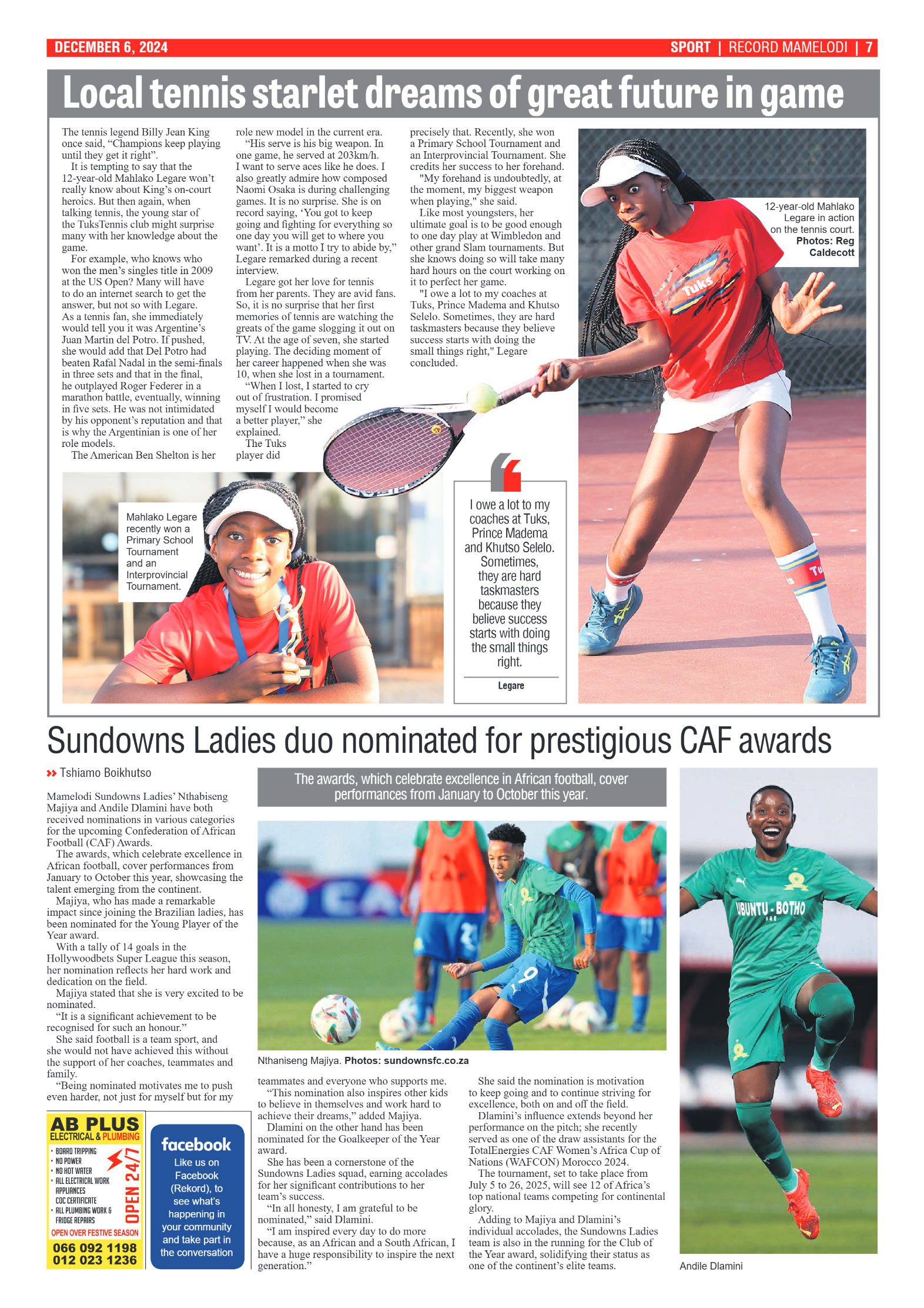 Rekord Mamelodi 6 December 2024 page 7