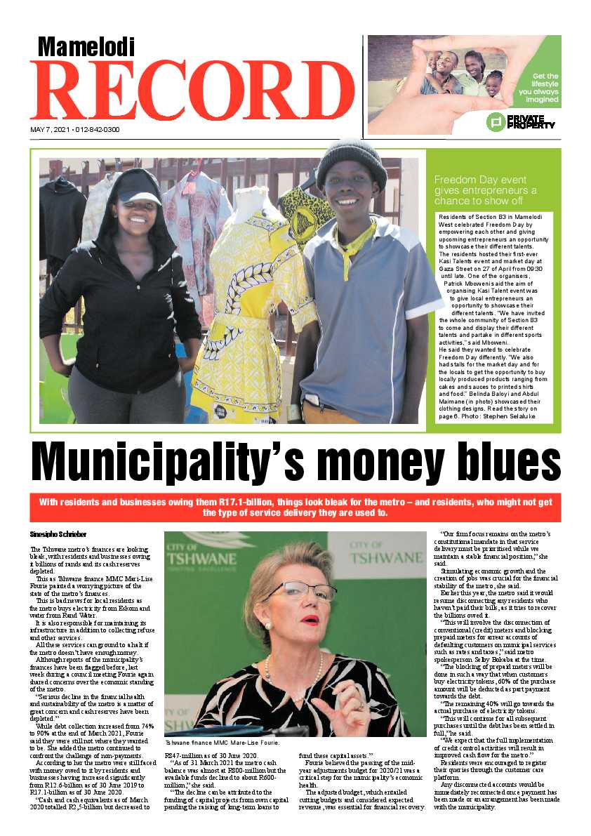 Rekord Mamelodi 7 May 2021 page 1