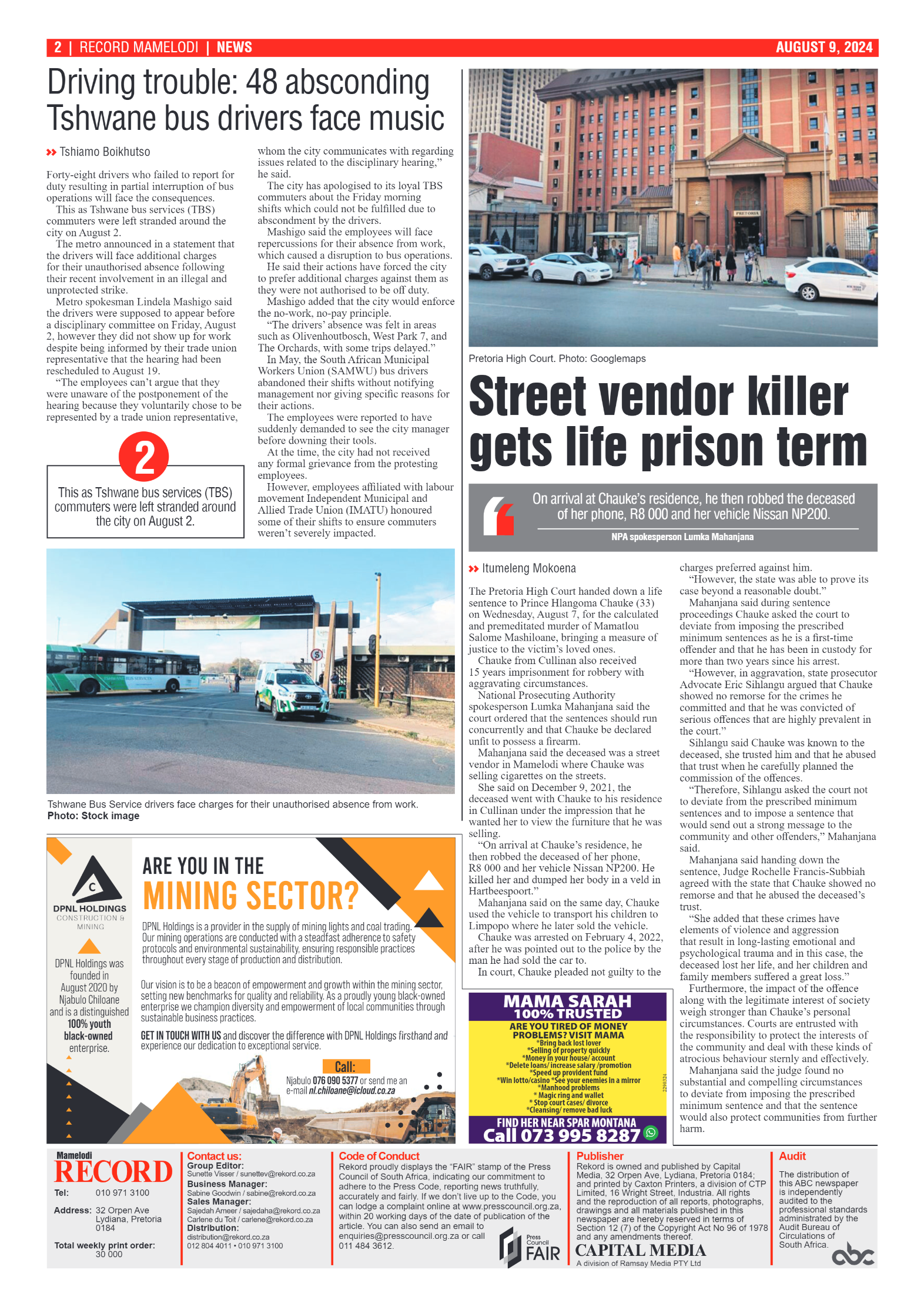 Rekord Mamelodi 9 August 2024 page 2