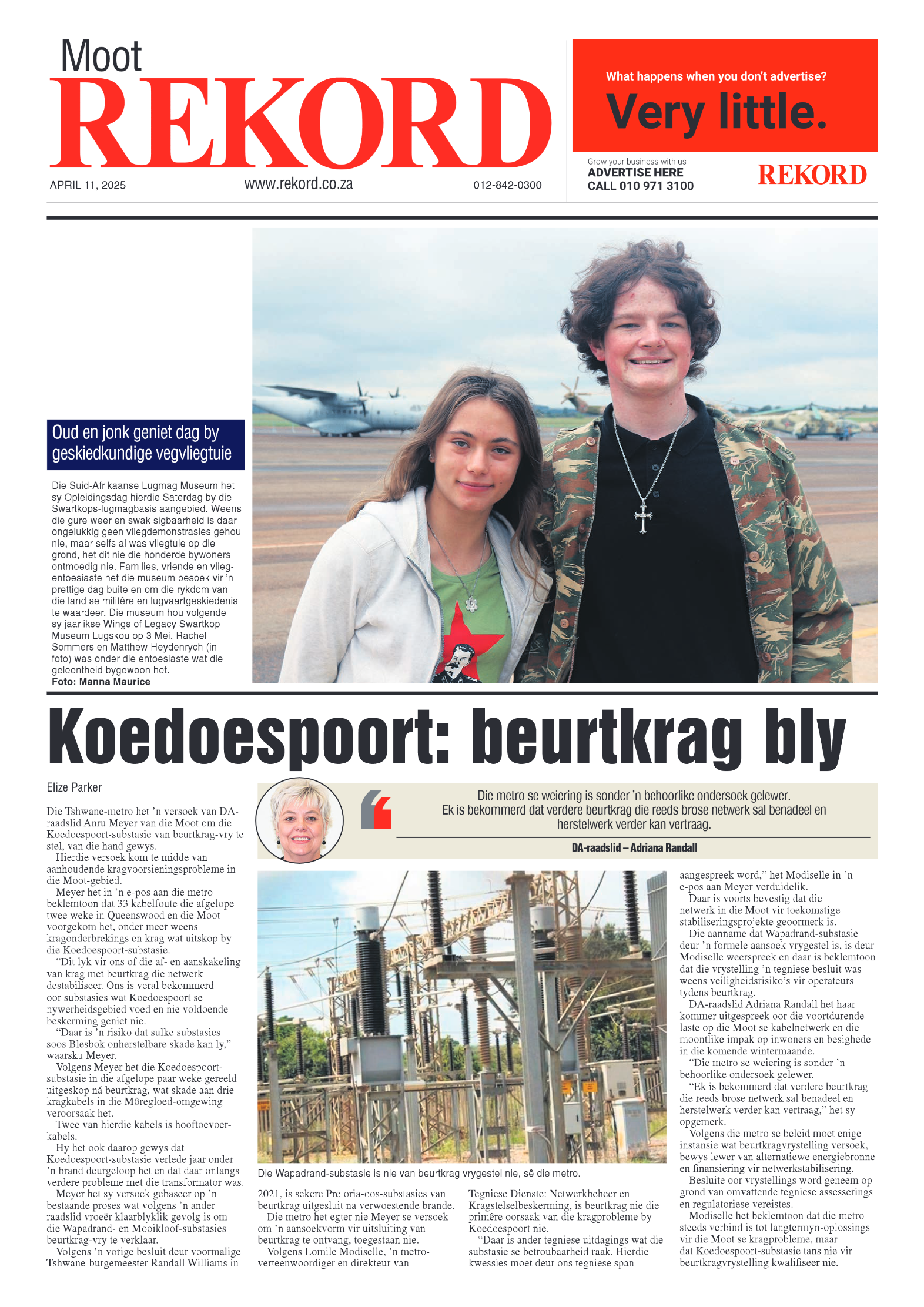 Rekord Moot 11 April 2025 page 1
