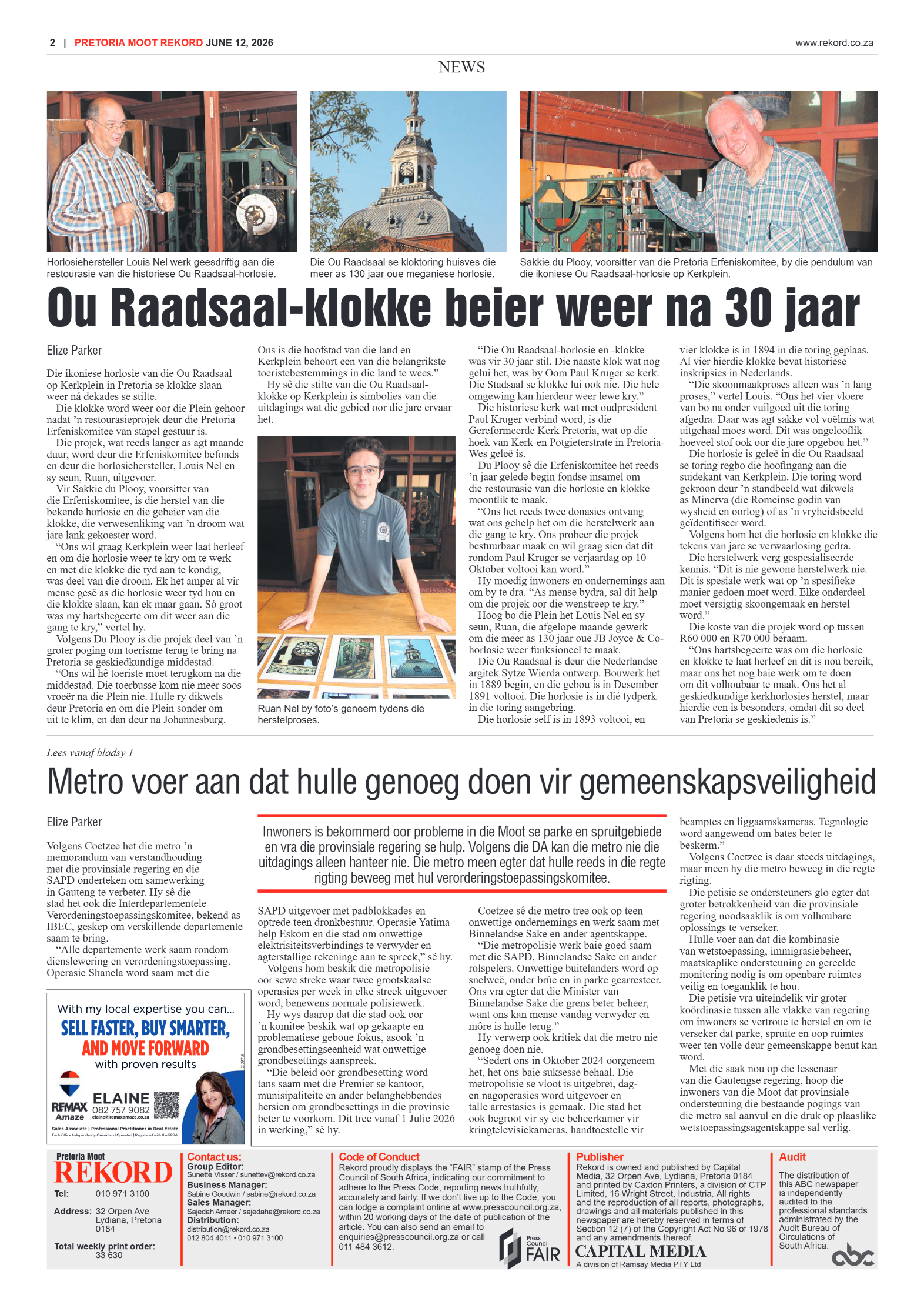 Rekord Moot 12 June 2026 page 2