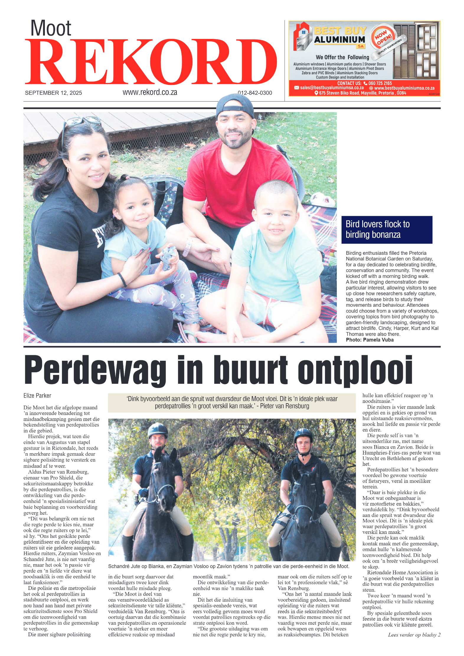 Rekord Moot 12 September 2025 page 1