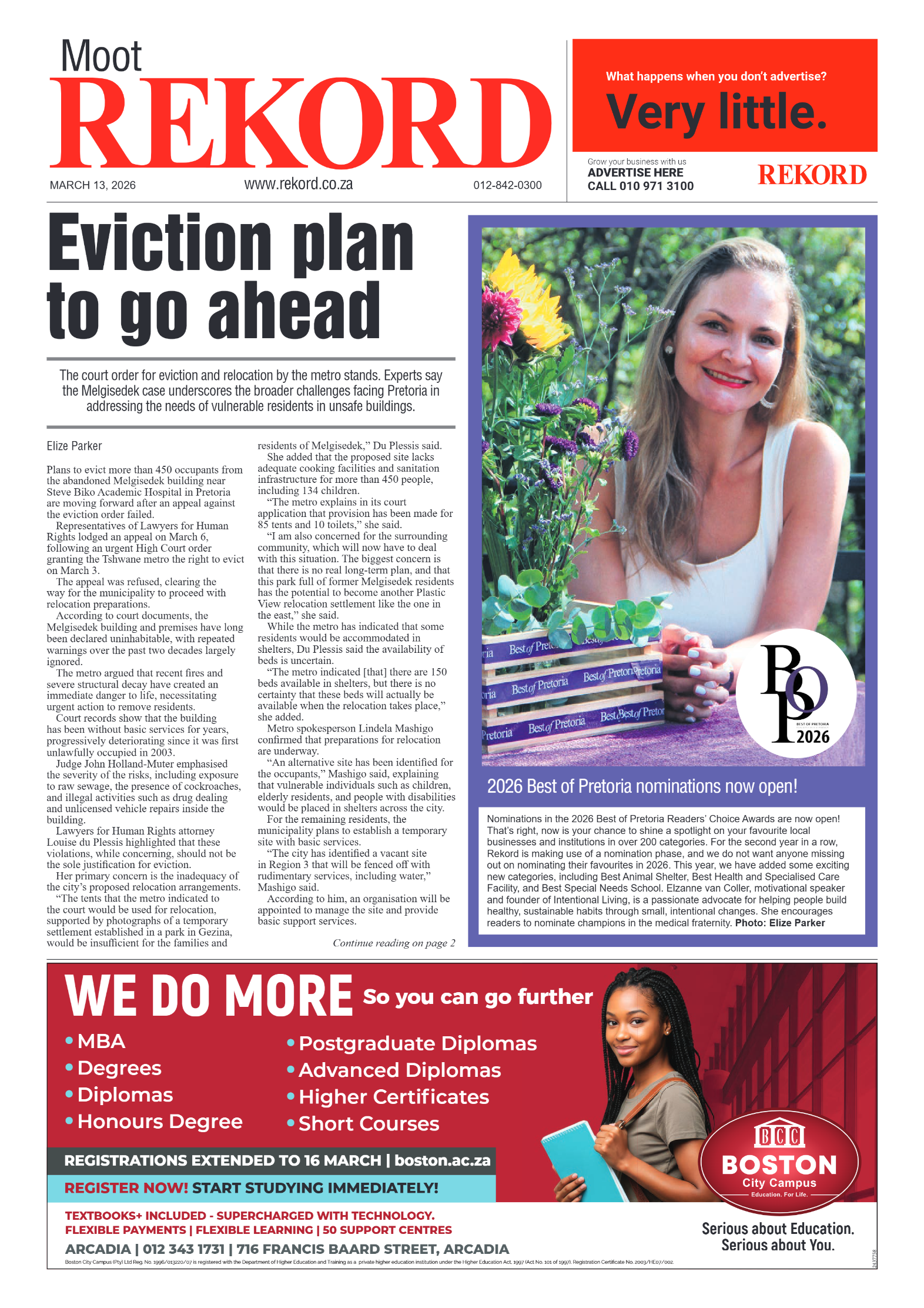 Rekord Moot 13 March 2026 page 1