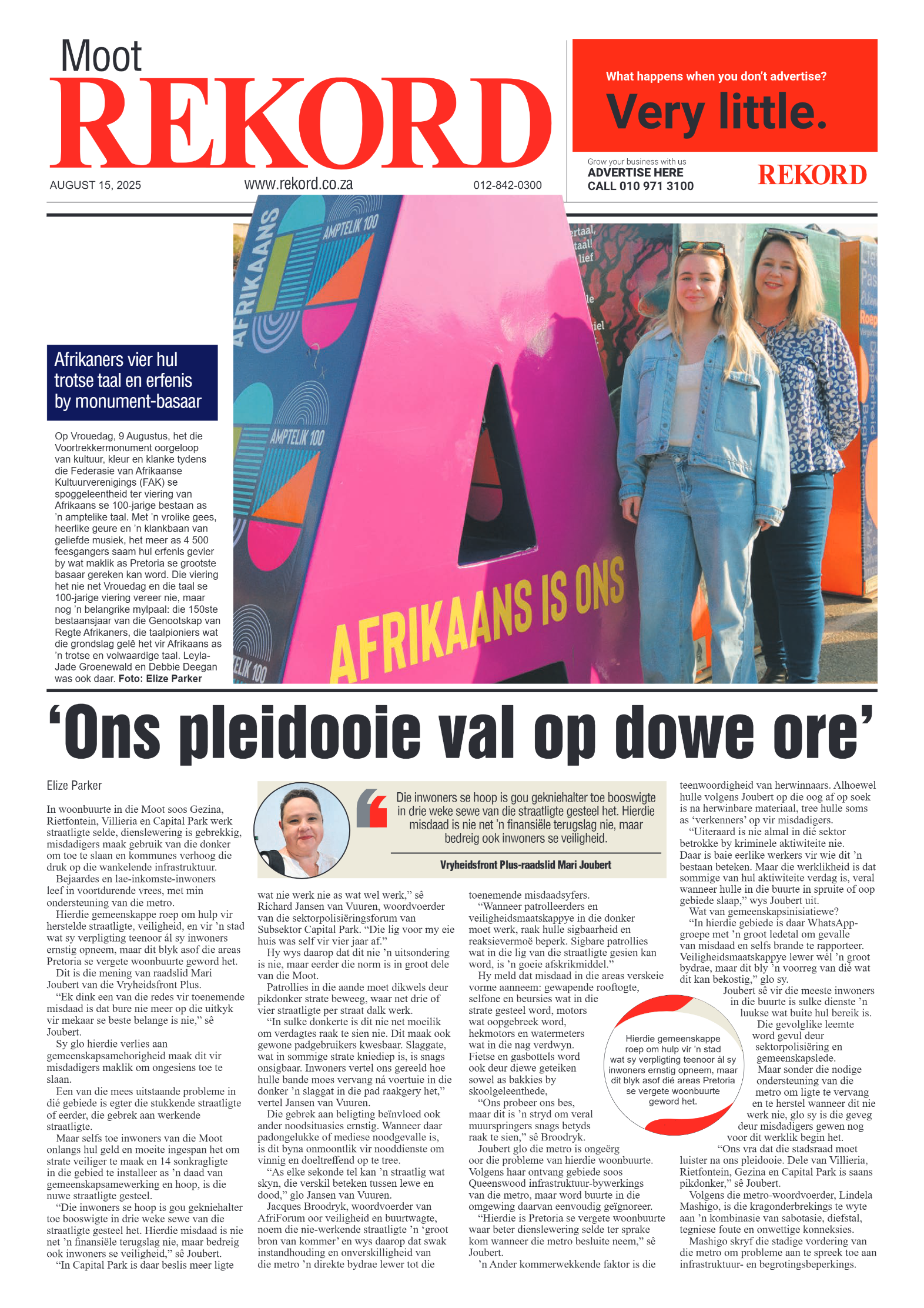 Rekord Moot 15 August 2025 page 1