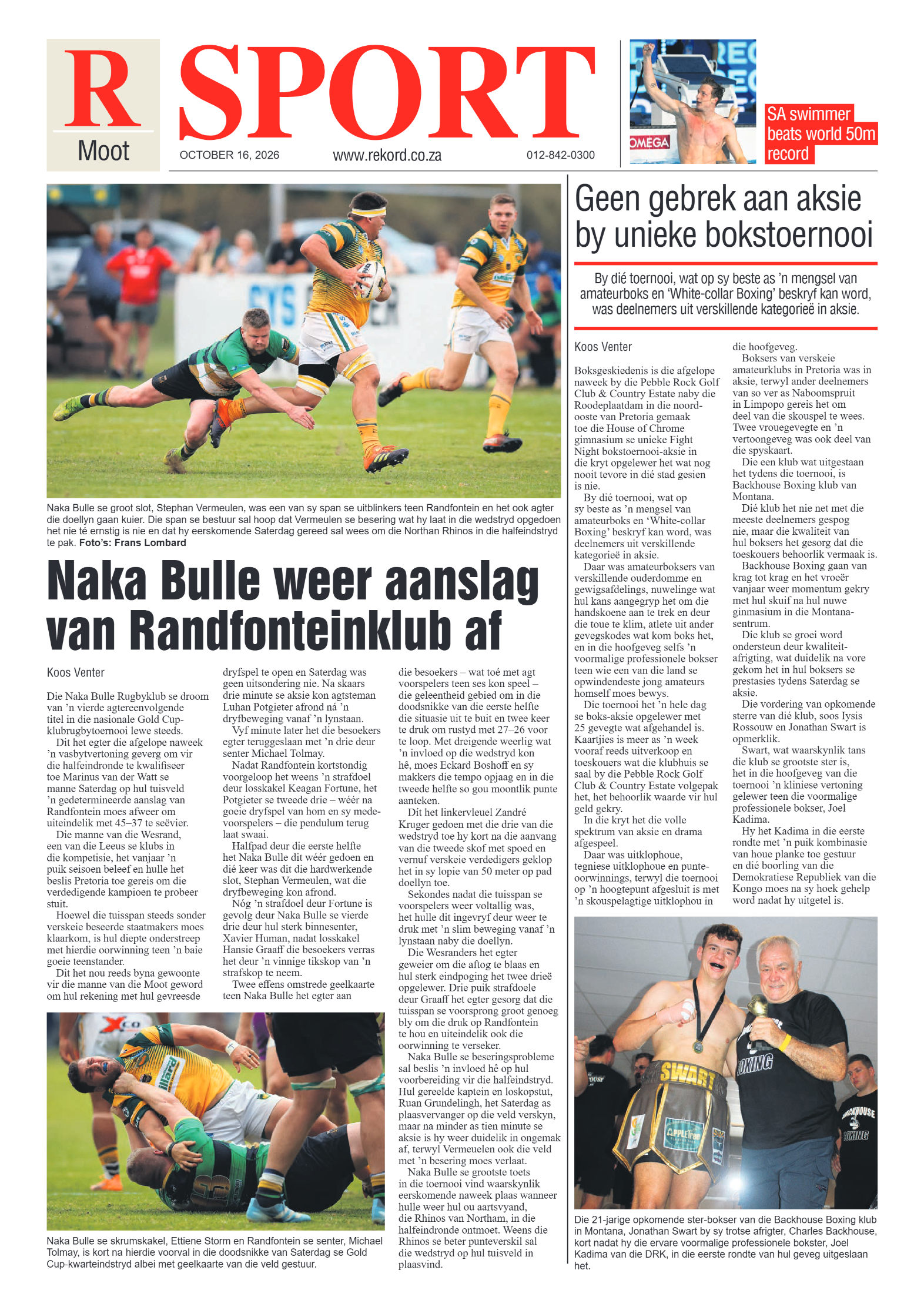Rekord Moot – 16 October 2026 page 8