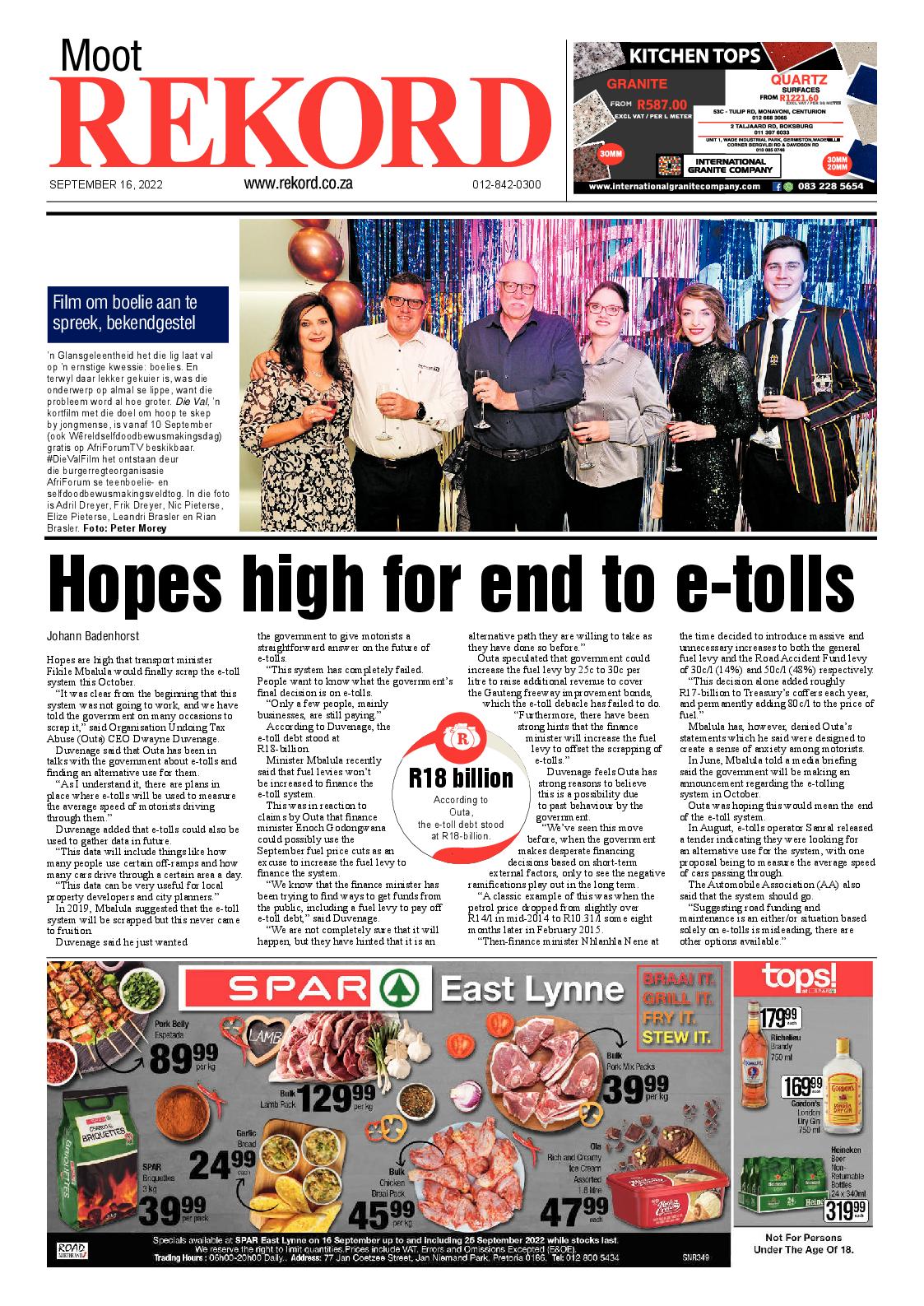 Rekord Moot 16 September 2022 page 1
