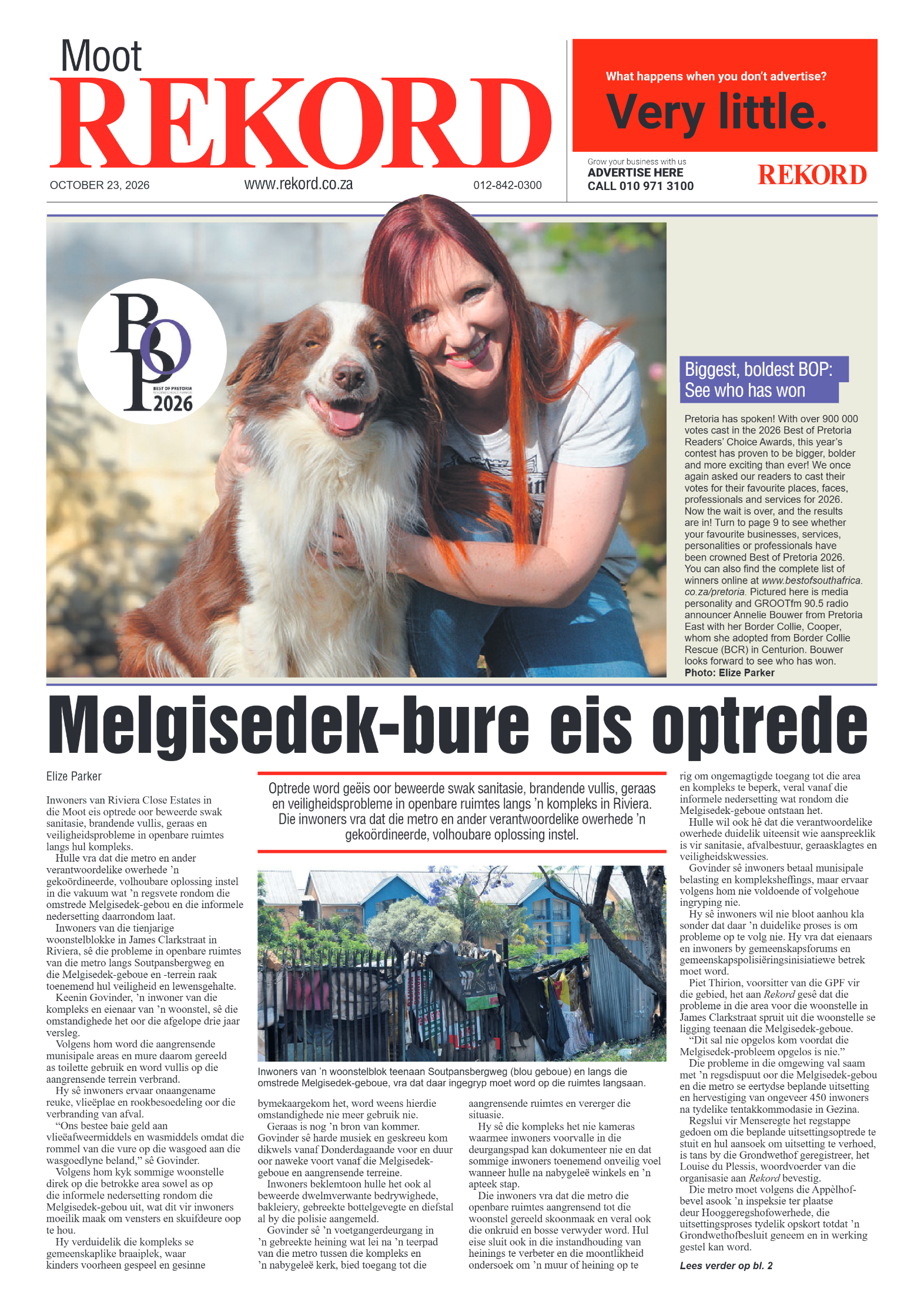 Rekord Moot – 23 October 2026 page 1