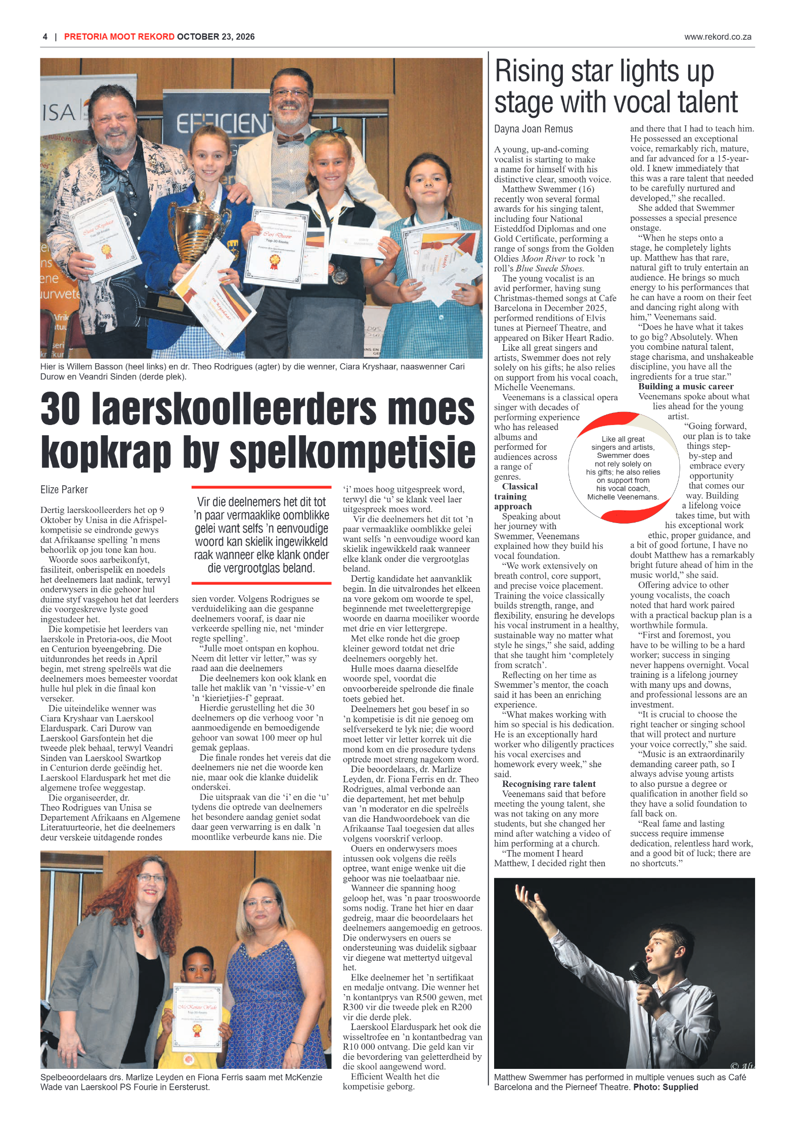Rekord Moot – 23 October 2026 page 4