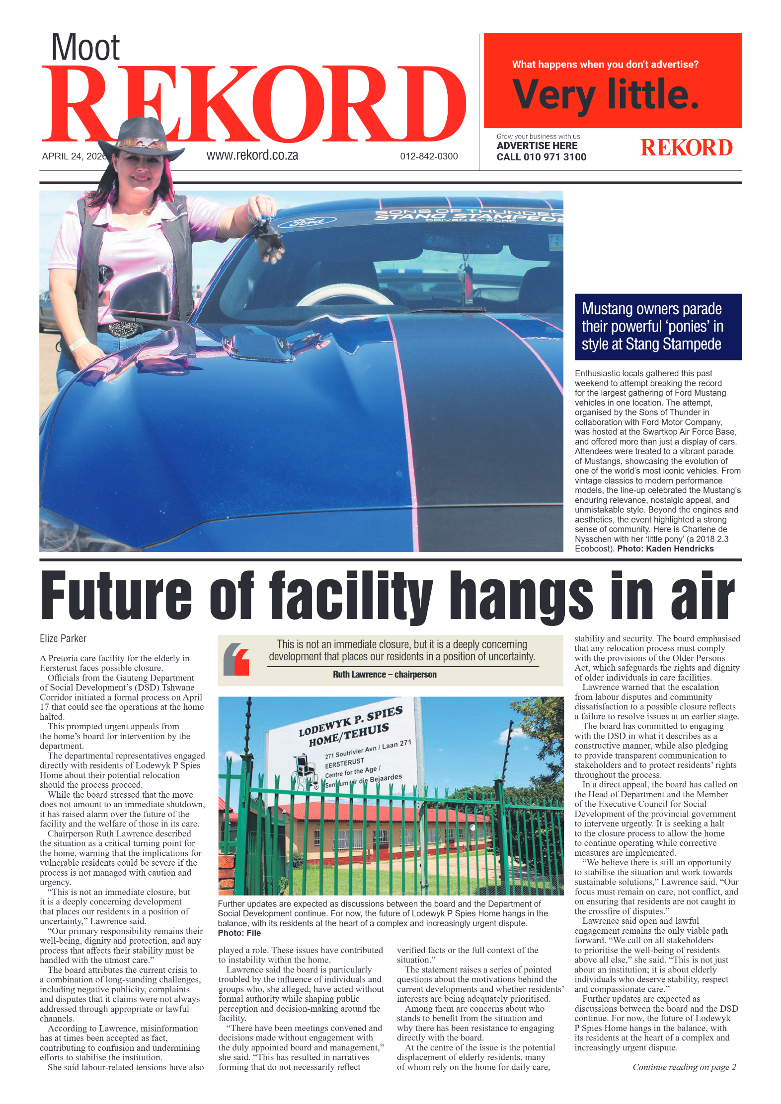 Rekord Moot 24 April 2026 page 1