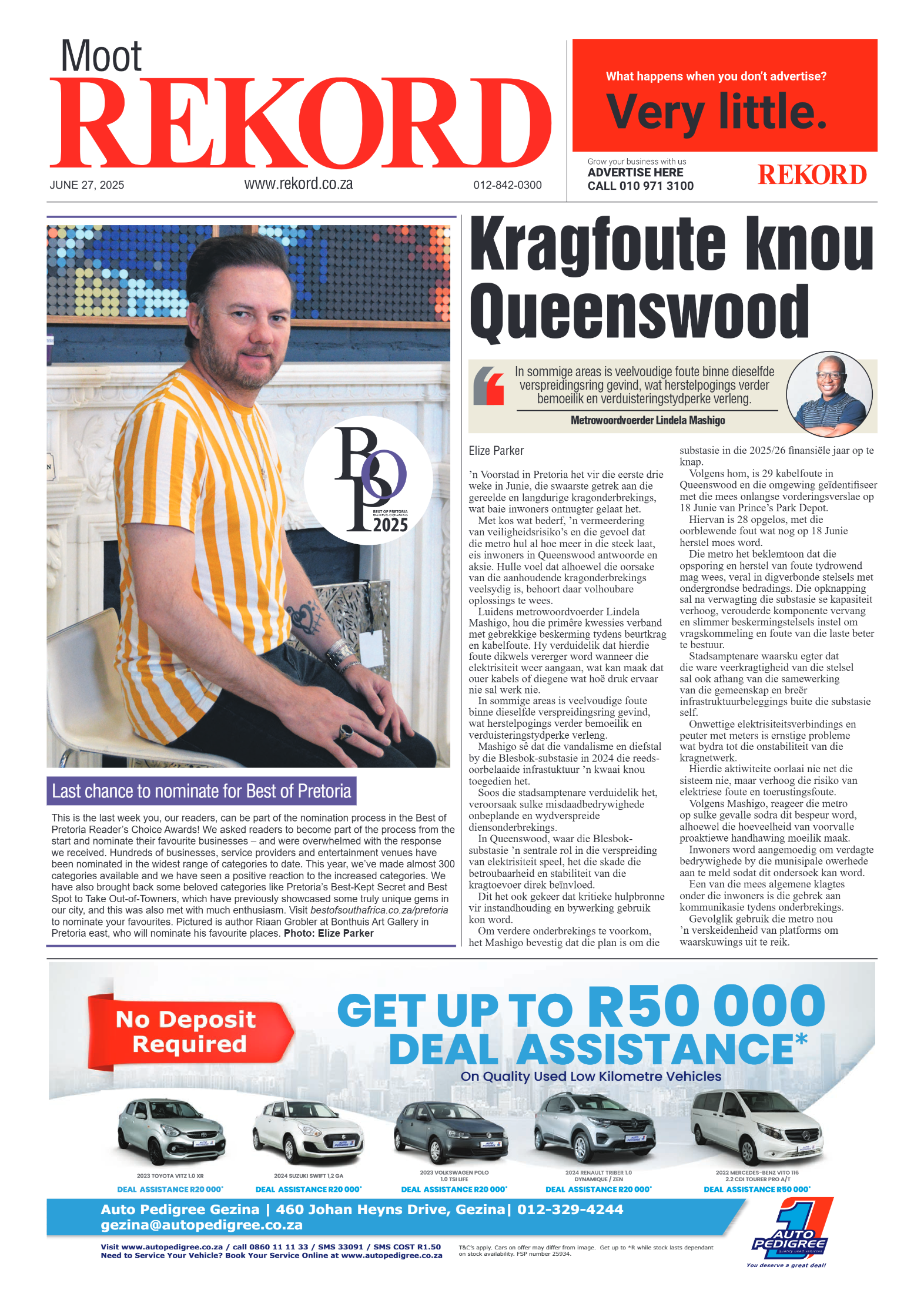 Rekord Moot 27 June 2025 page 1
