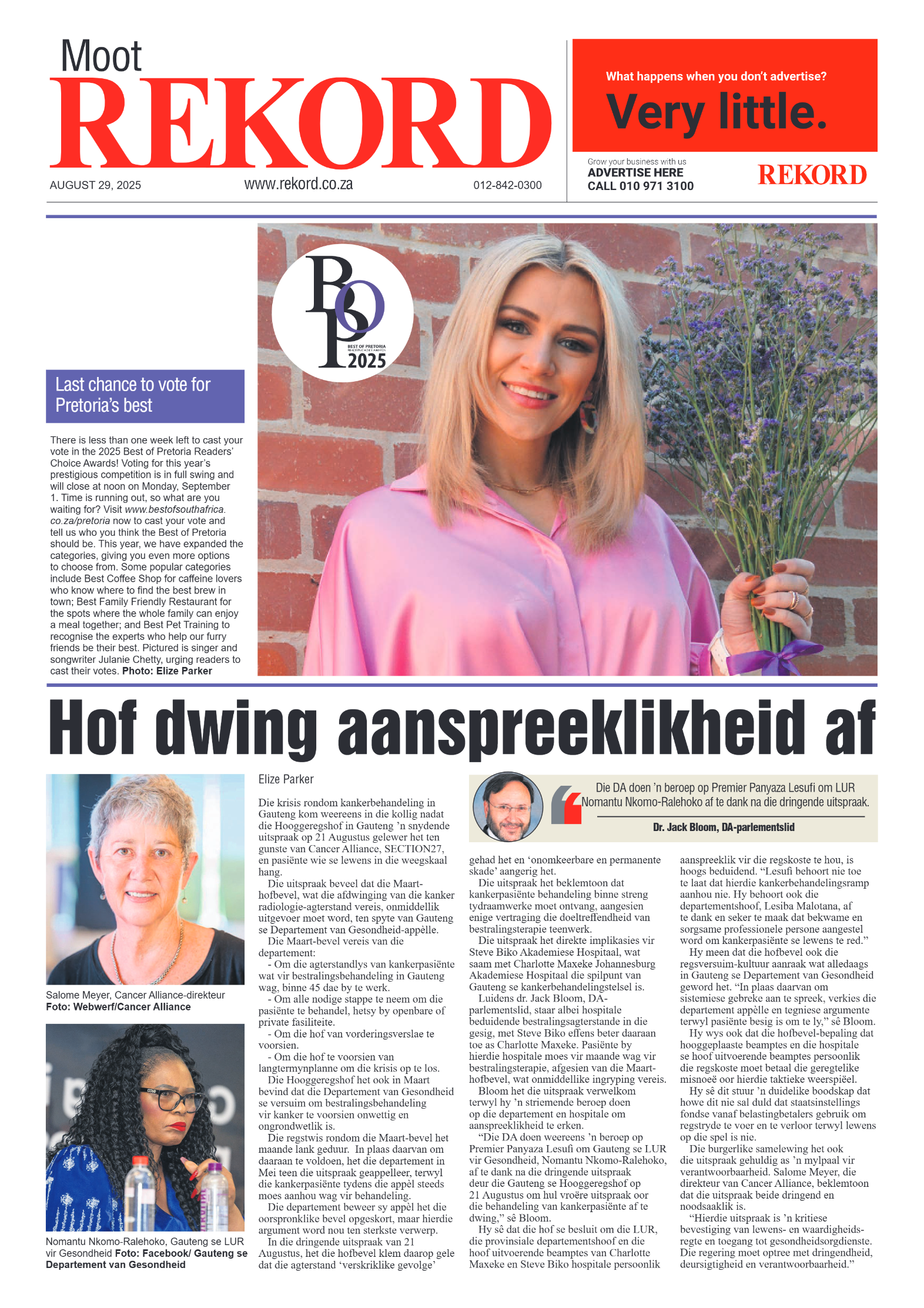 Rekord Moot 29 August 2025 page 1
