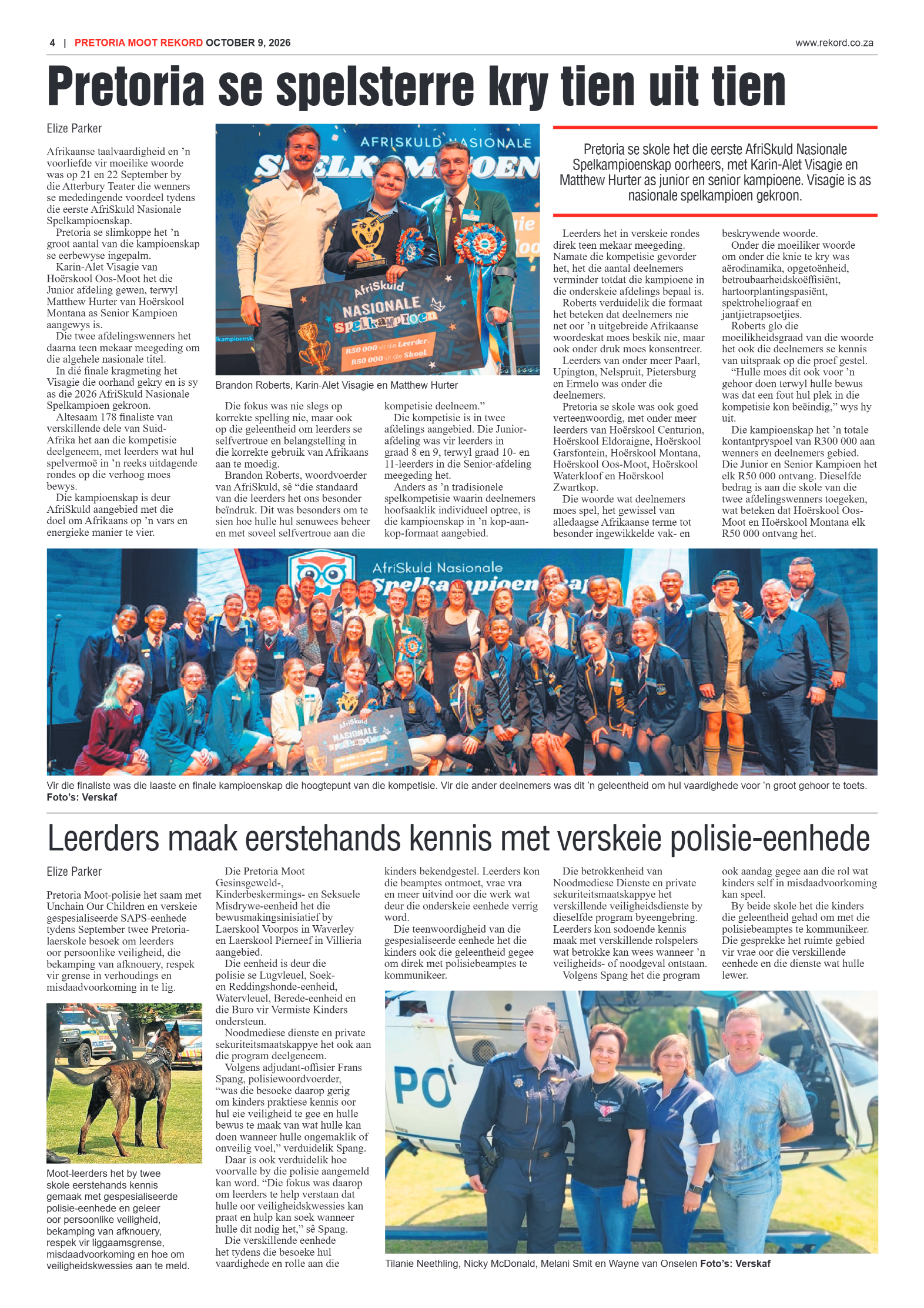 Rekord Moot – 9 October 2026 page 4