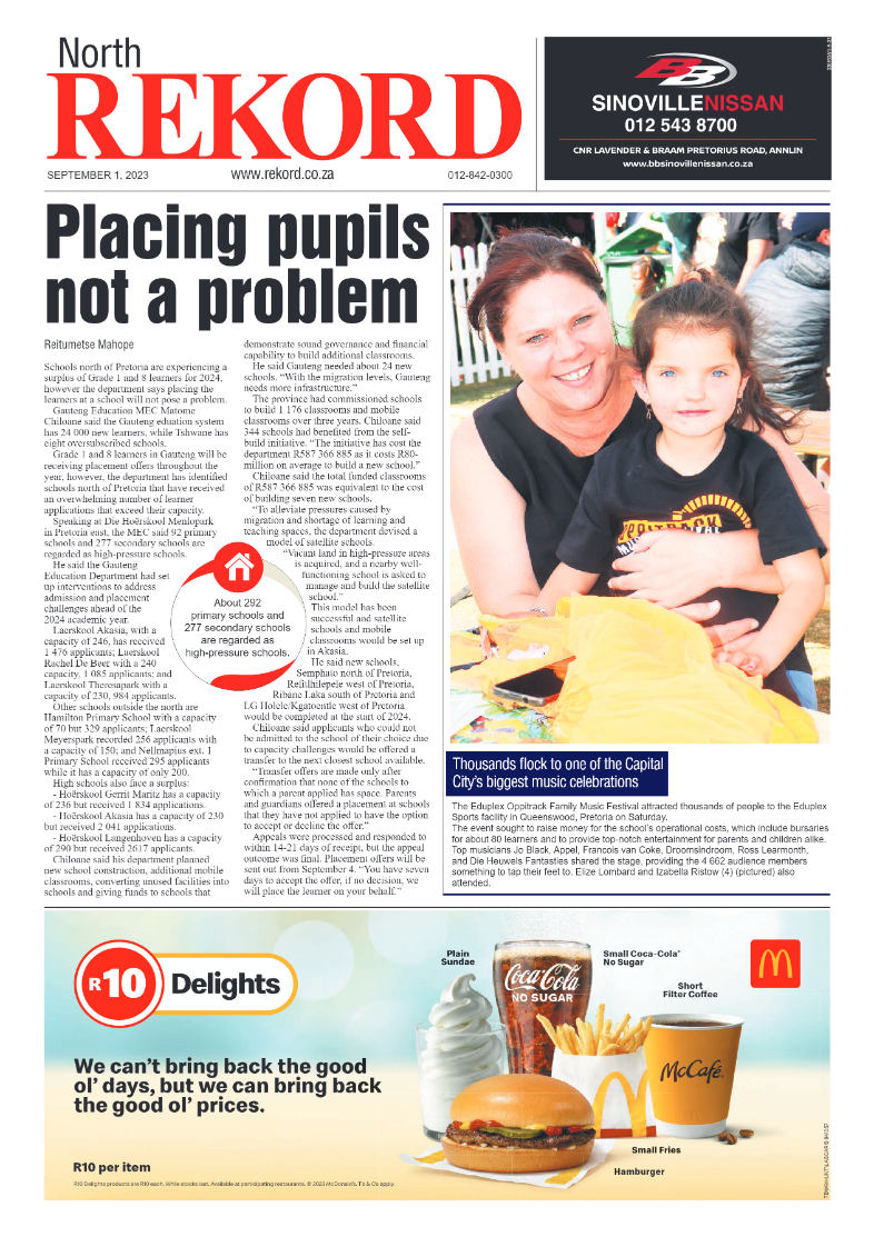 Rekord North 01 September 2023 page 1