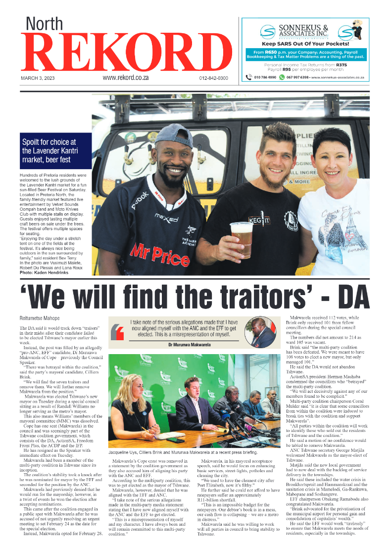 Rekord North 03 March 2023 page 1