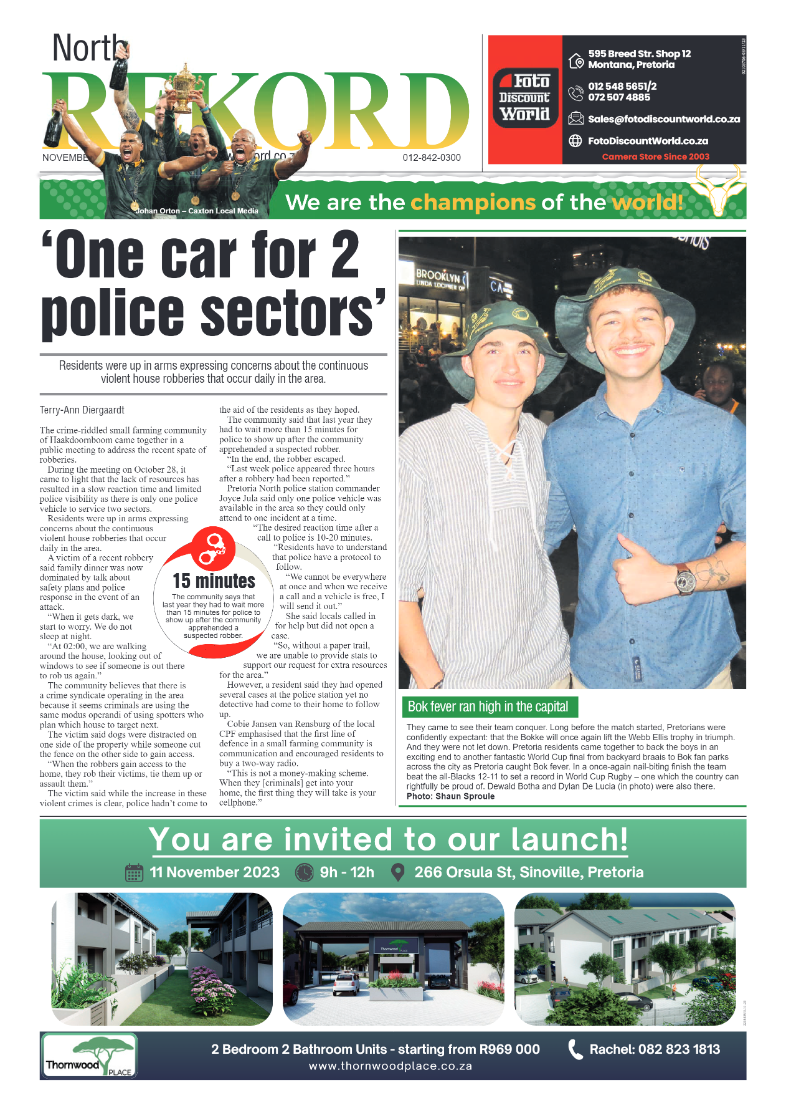 Rekord North 03 November 2023 page 1