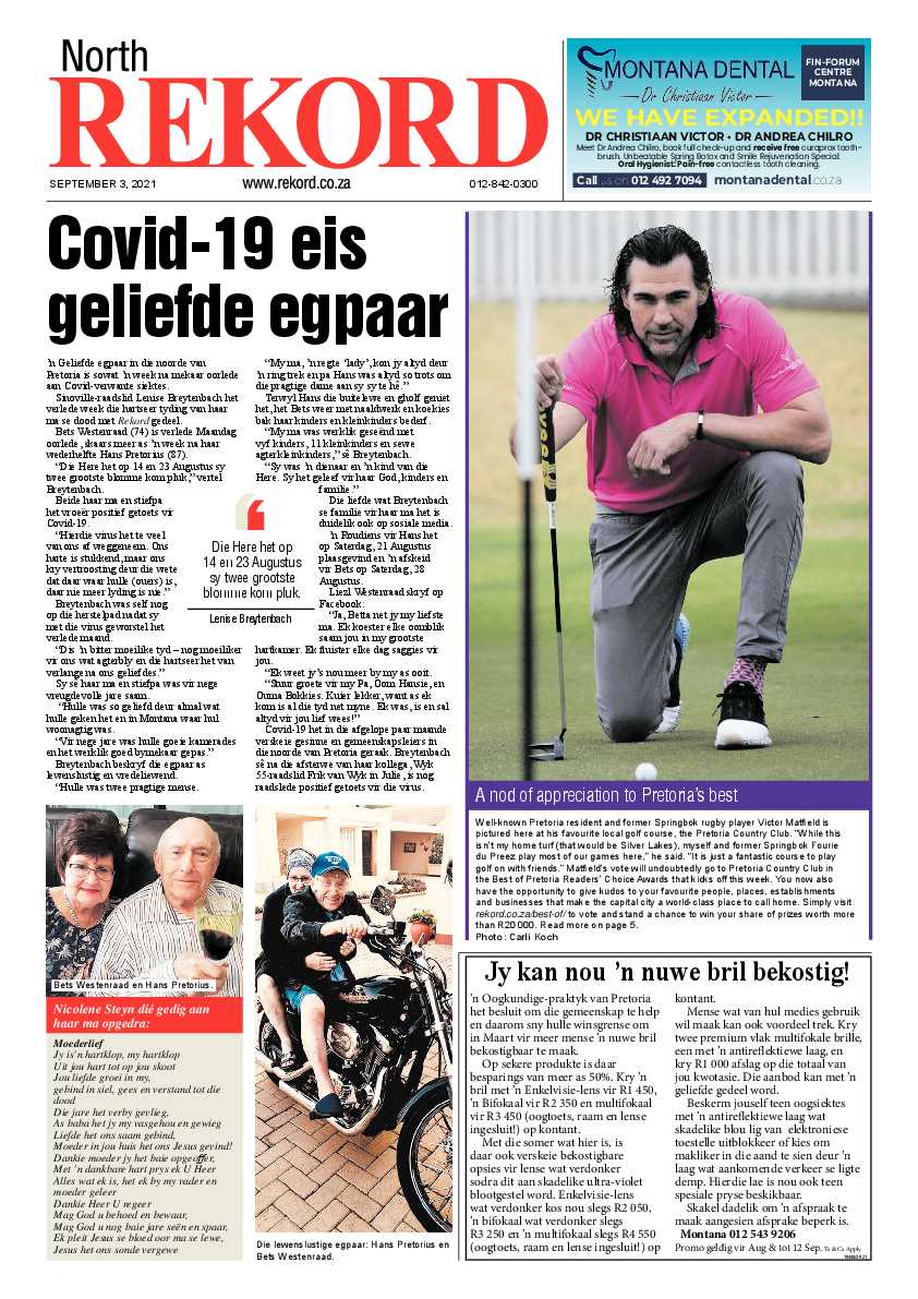 Rekord North 03 September 2021 page 1