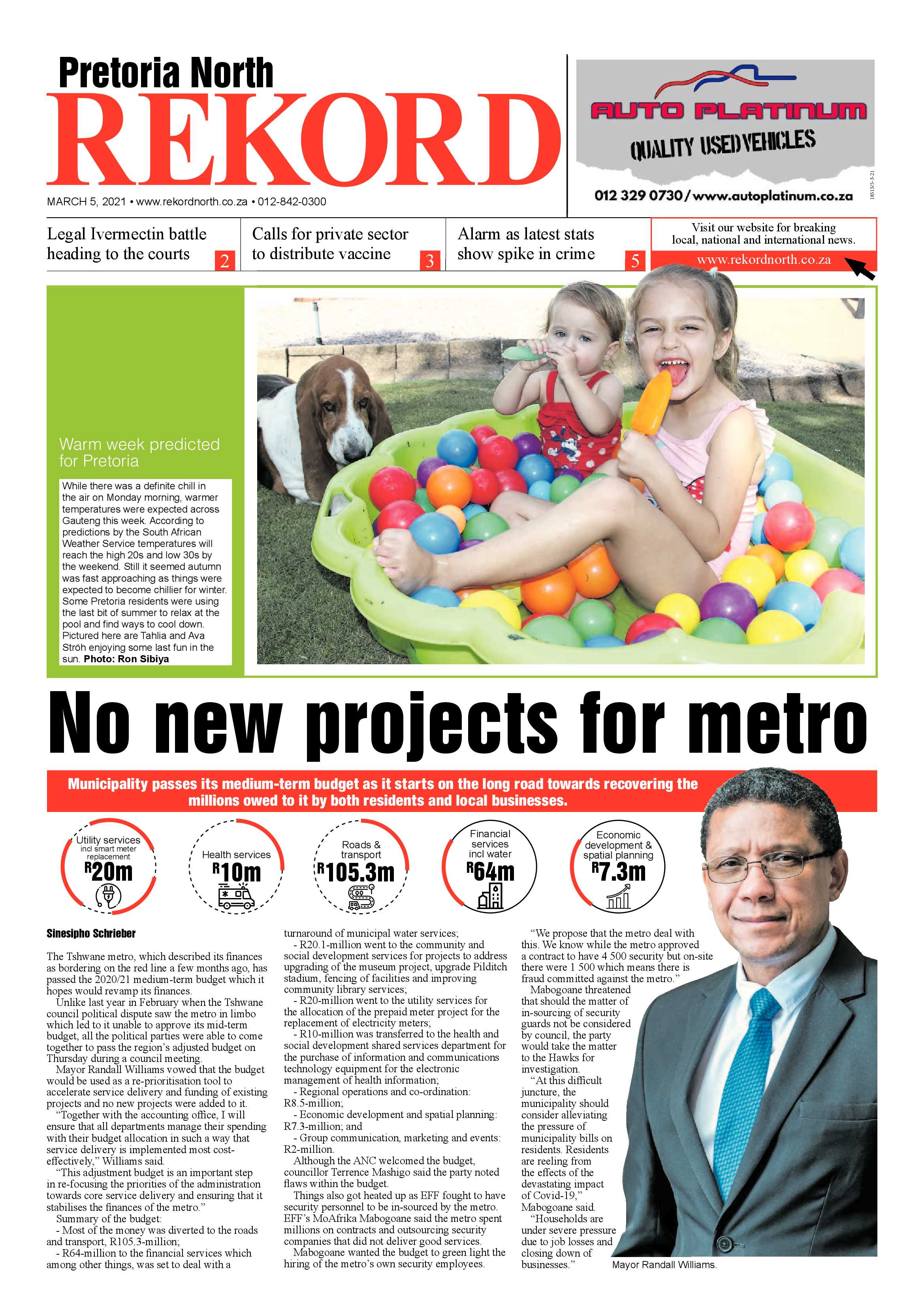 Rekord North 05 March 2021 page 1