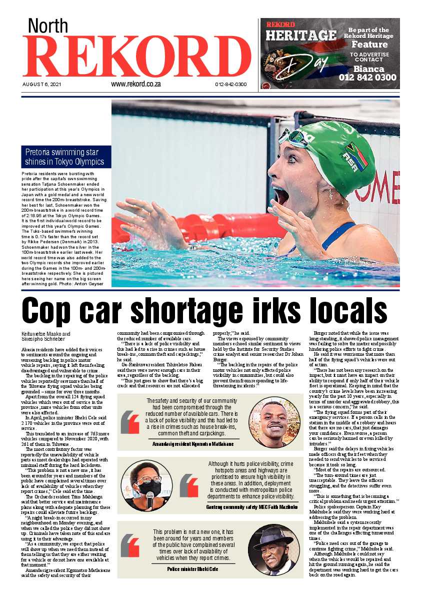 Rekord North 06 August 2021 page 1