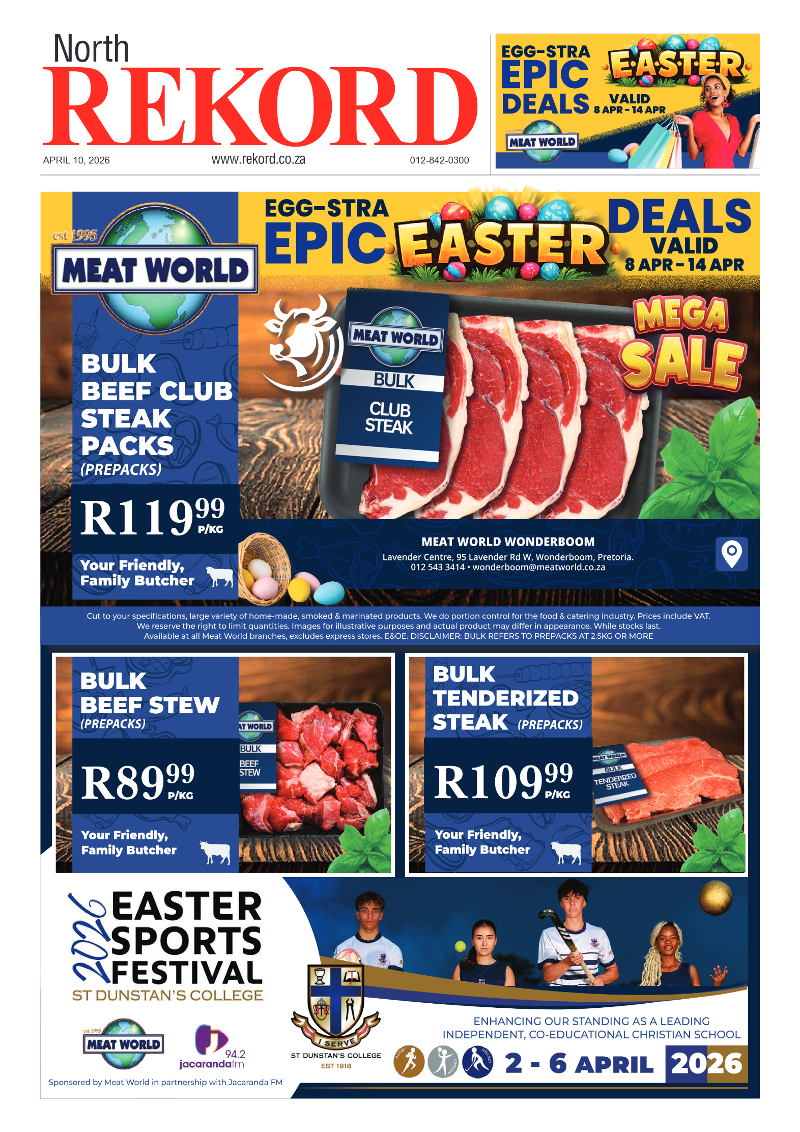 Rekord North 10 April 2026 page 1