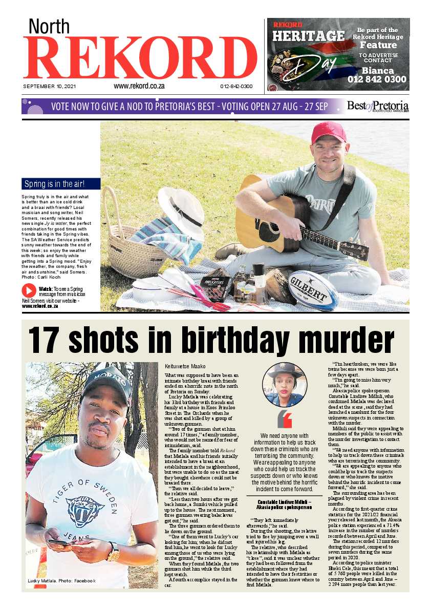 Rekord North 10 September 2021 page 1