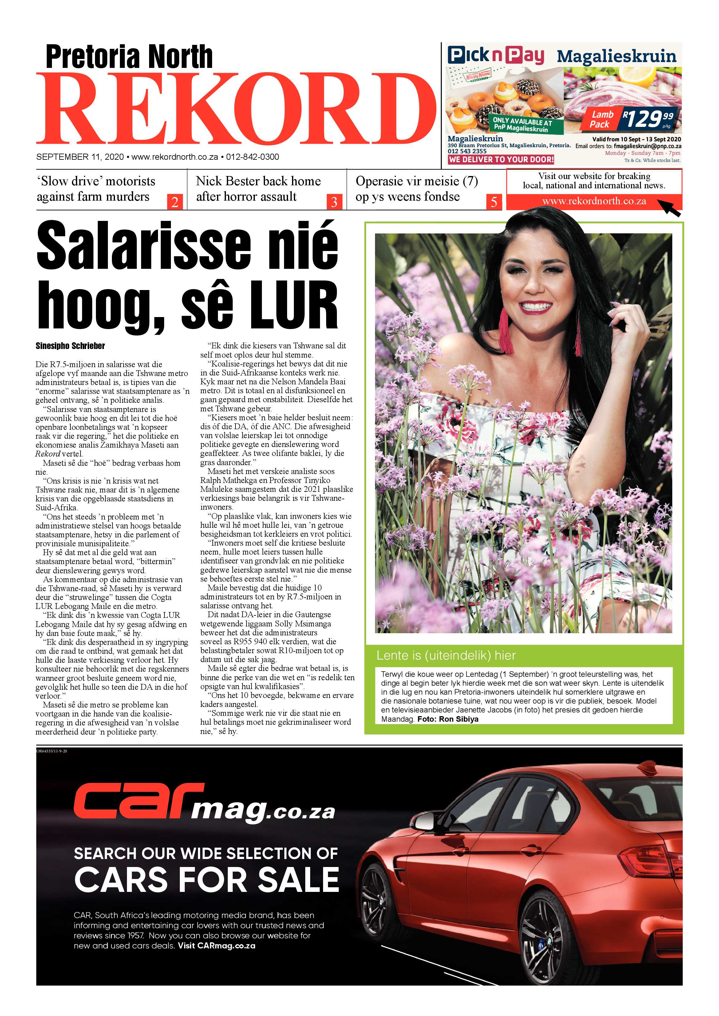 Rekord North 11 September 2020 page 1