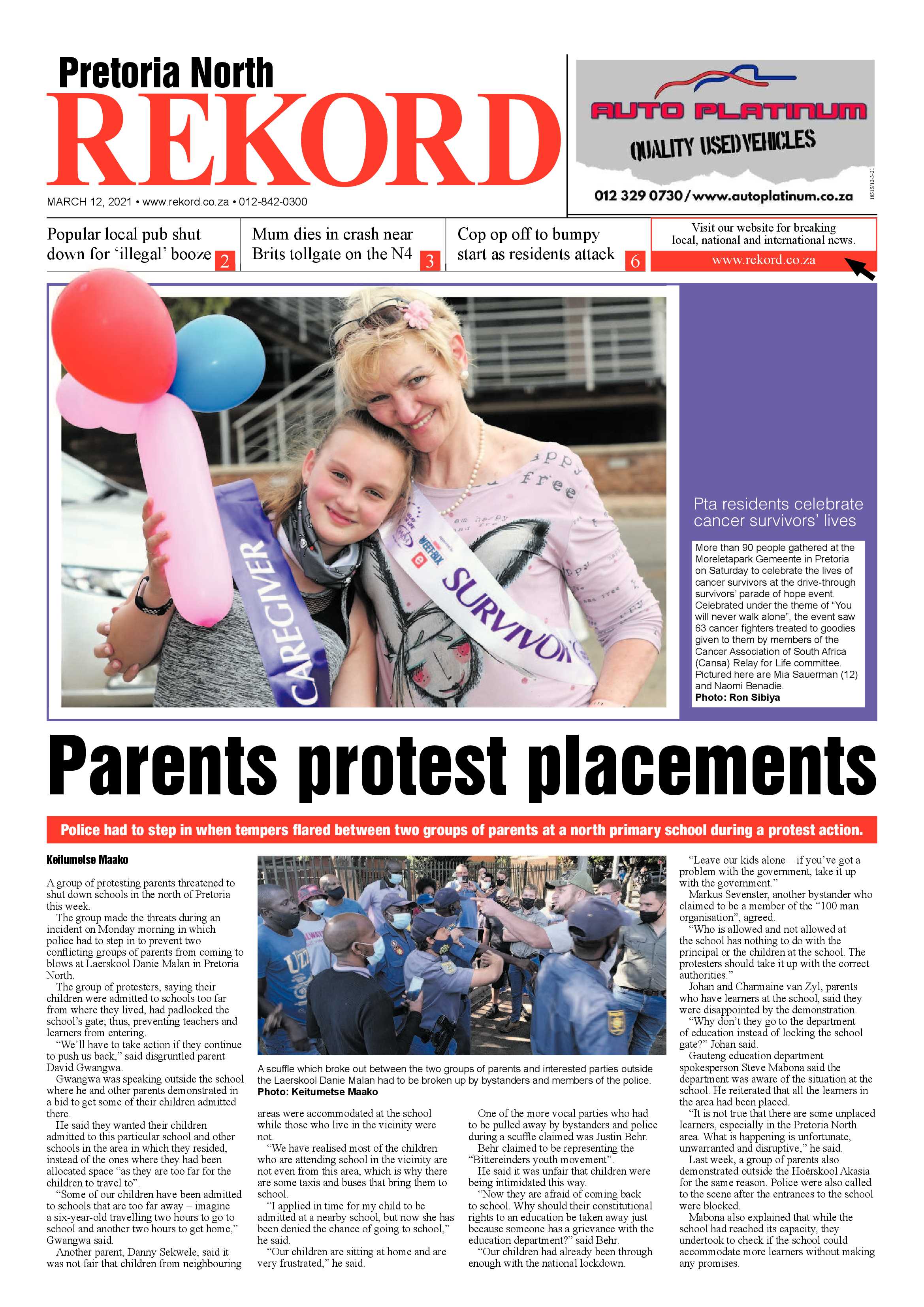 Rekord North 12 March 2021 page 1