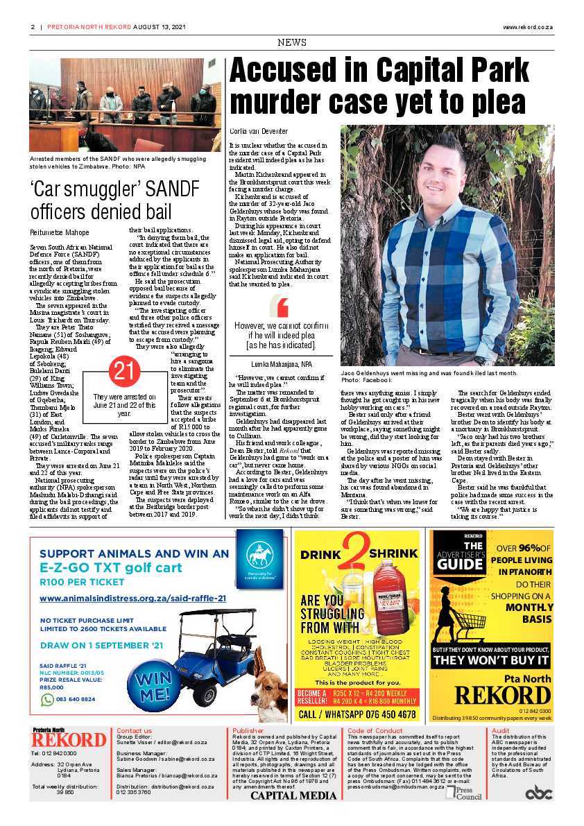 Rekord North 13 August 2021 page 2