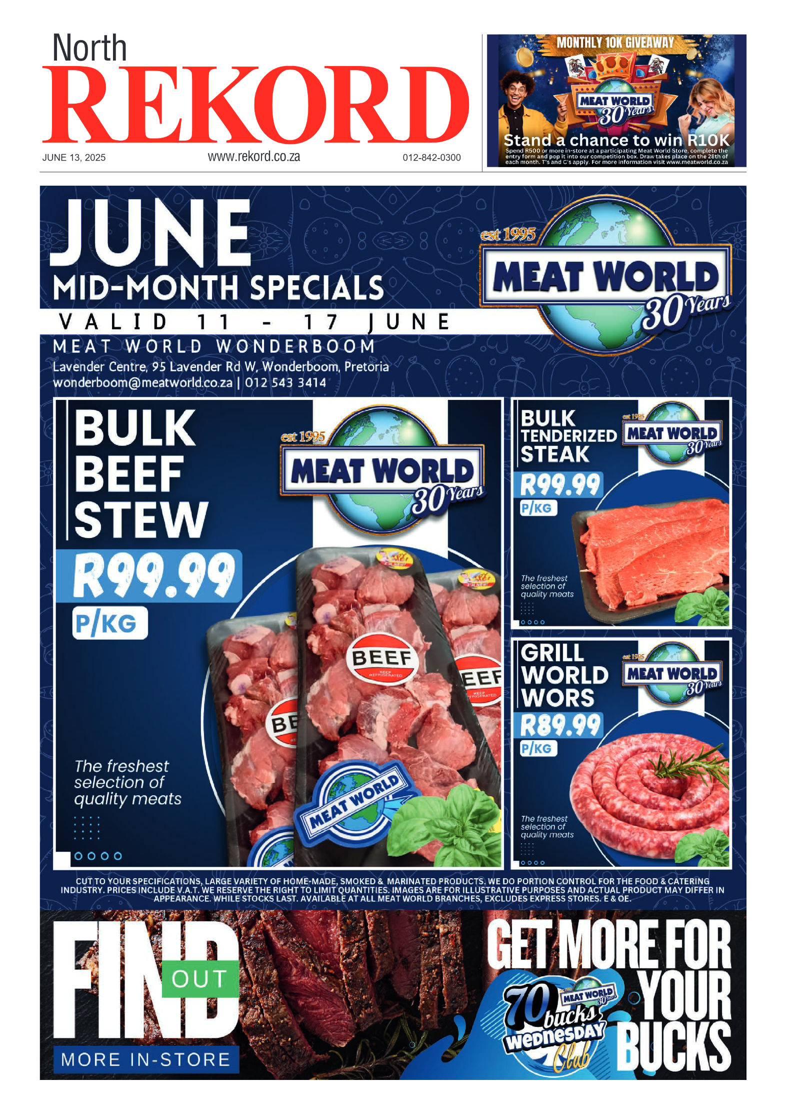 Rekord North 13 June 2025 page 1