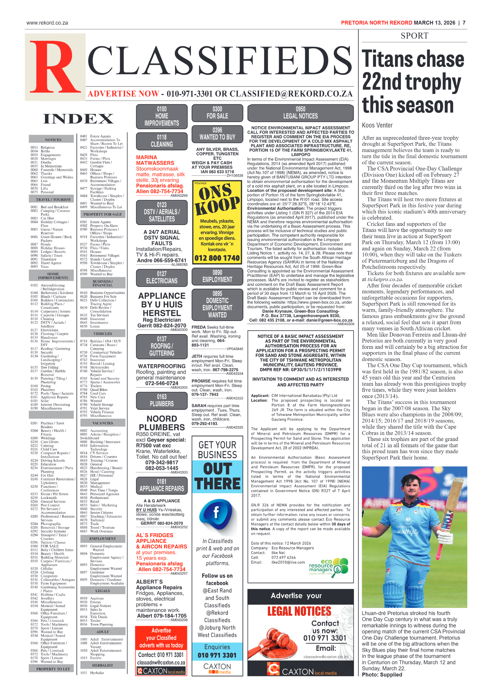 Rekord North 13 March 2026 page 9