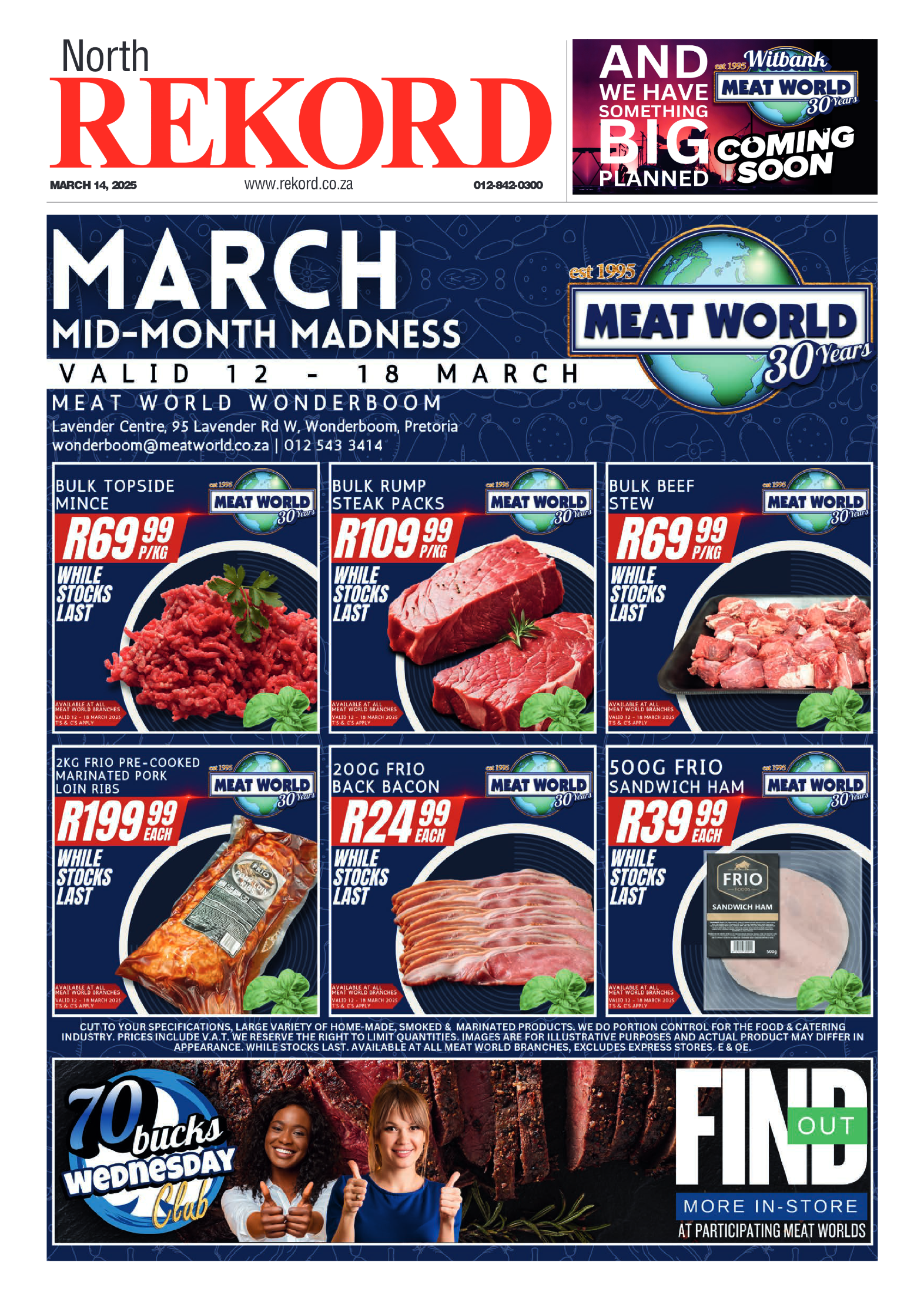 Rekord North 14 March 2025 page 1