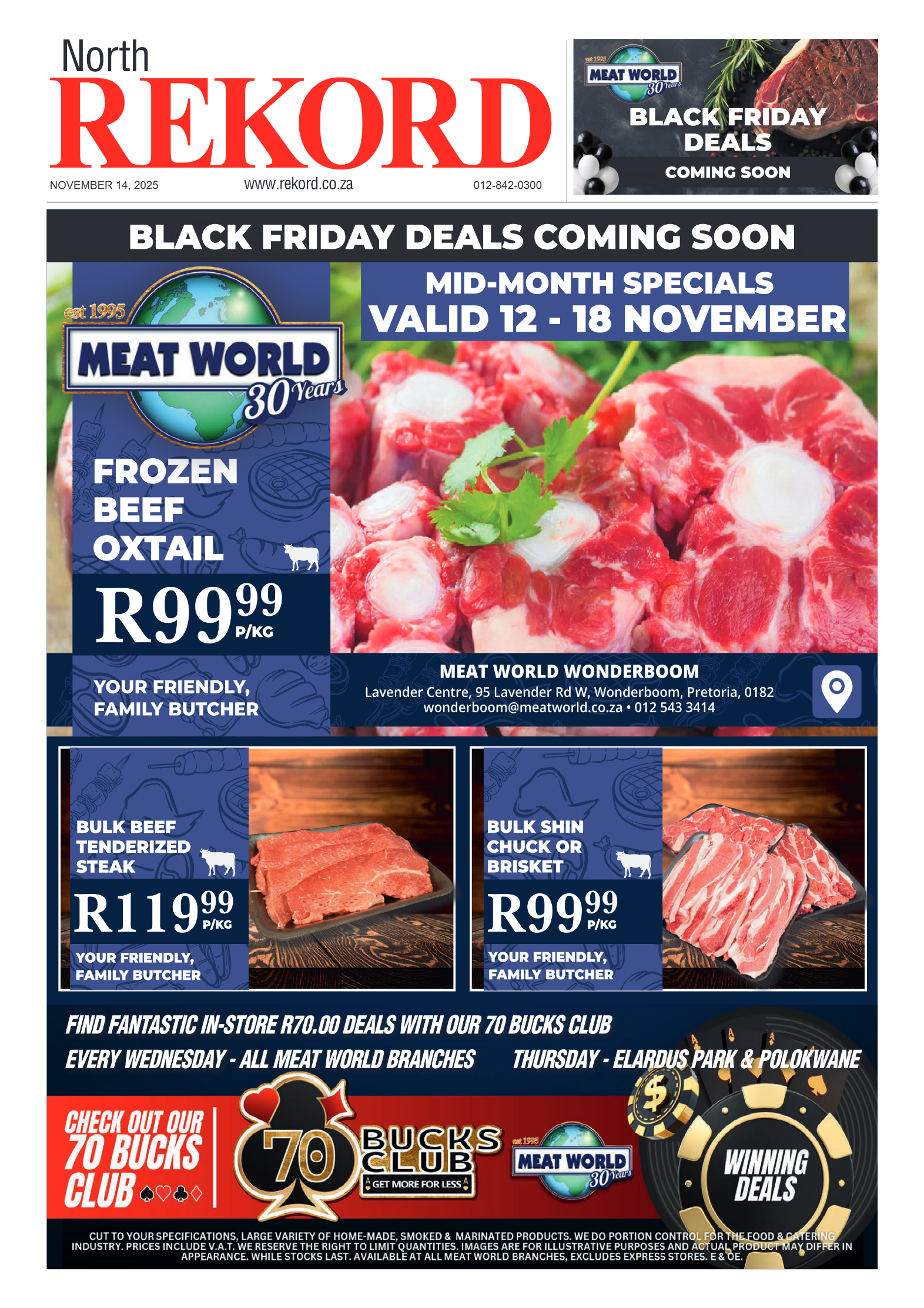 Rekord North 14 November 2025 page 1