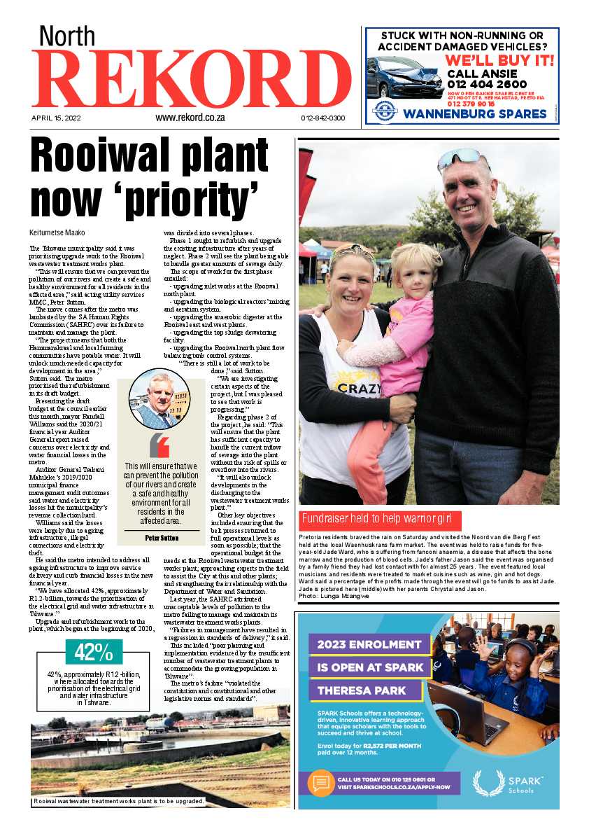 Rekord North 15 April 2022 page 1