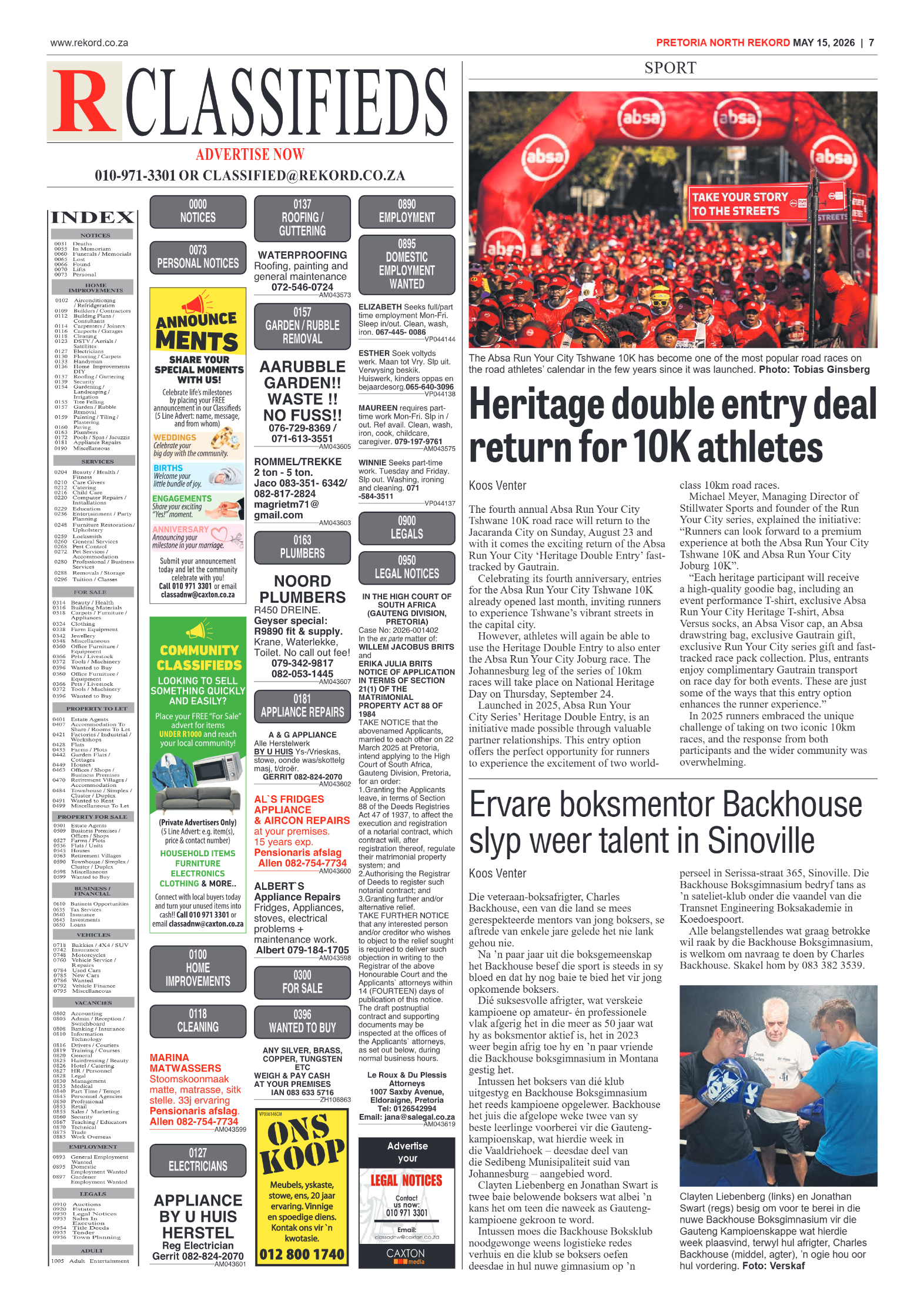 Rekord North 15 May 2026 page 9