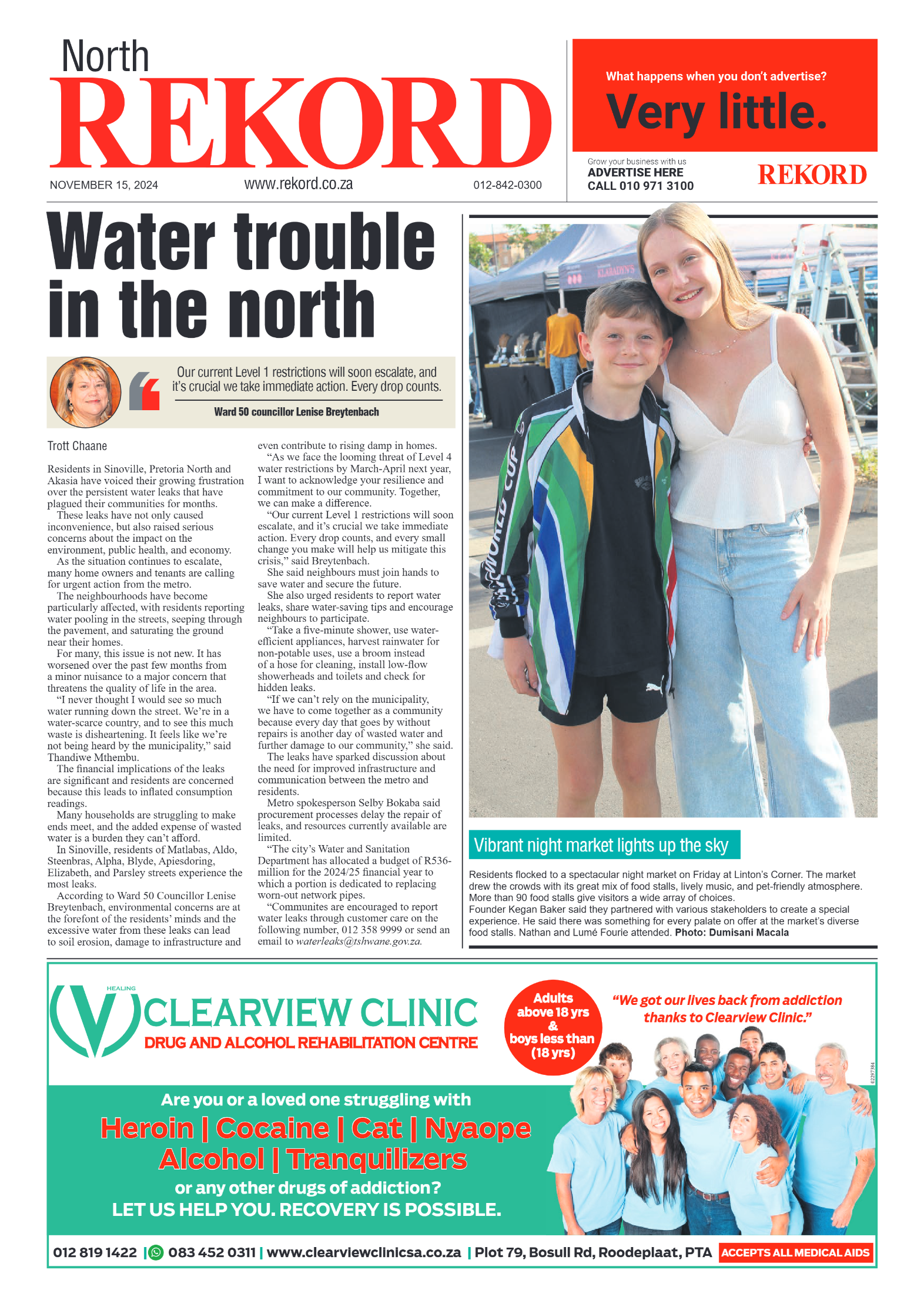 Rekord North 15 November 2024 page 1