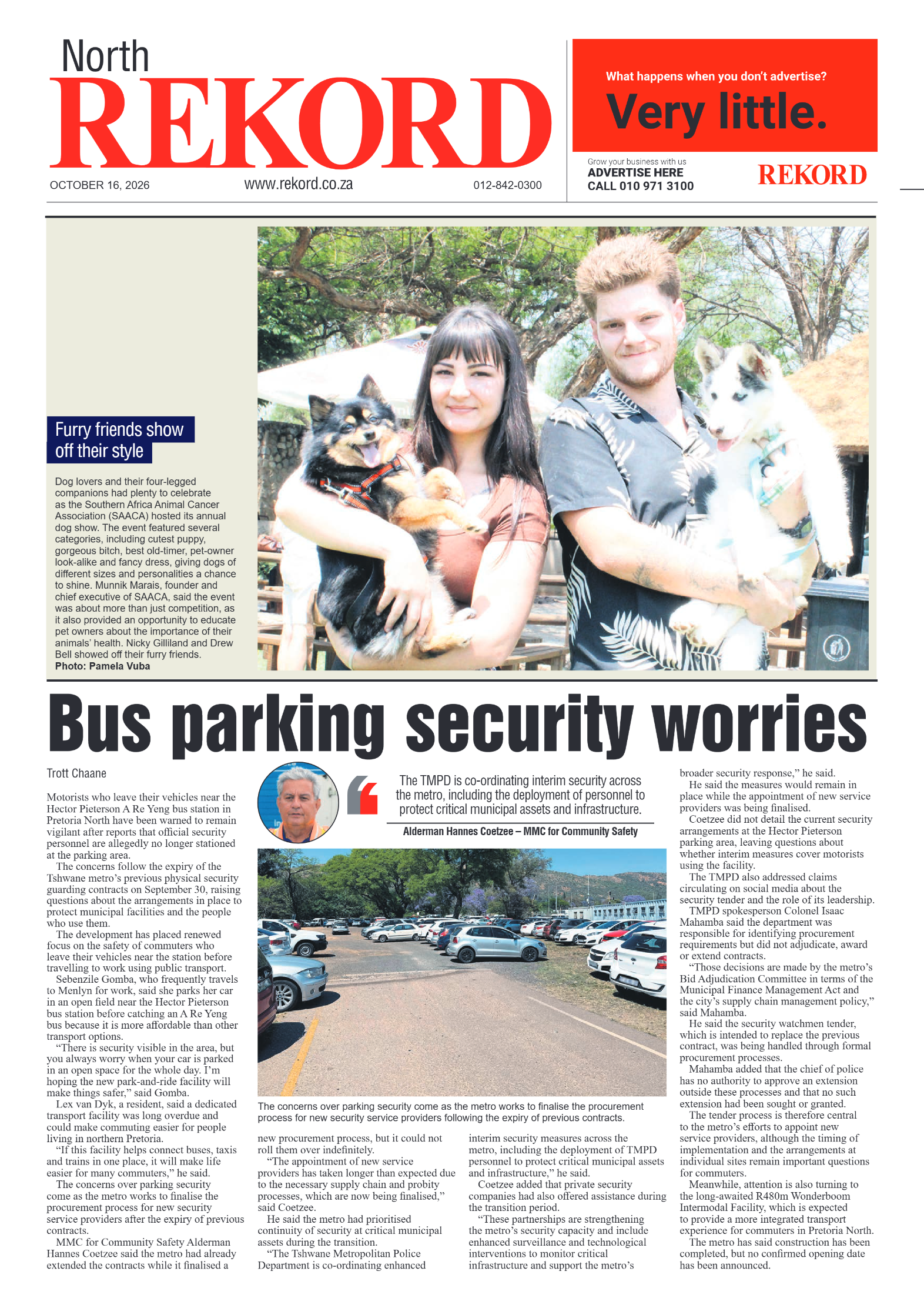 Rekord North – 16 October 2026 page 1