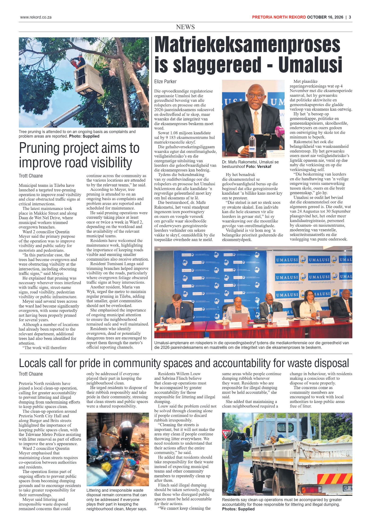 Rekord North – 16 October 2026 page 3