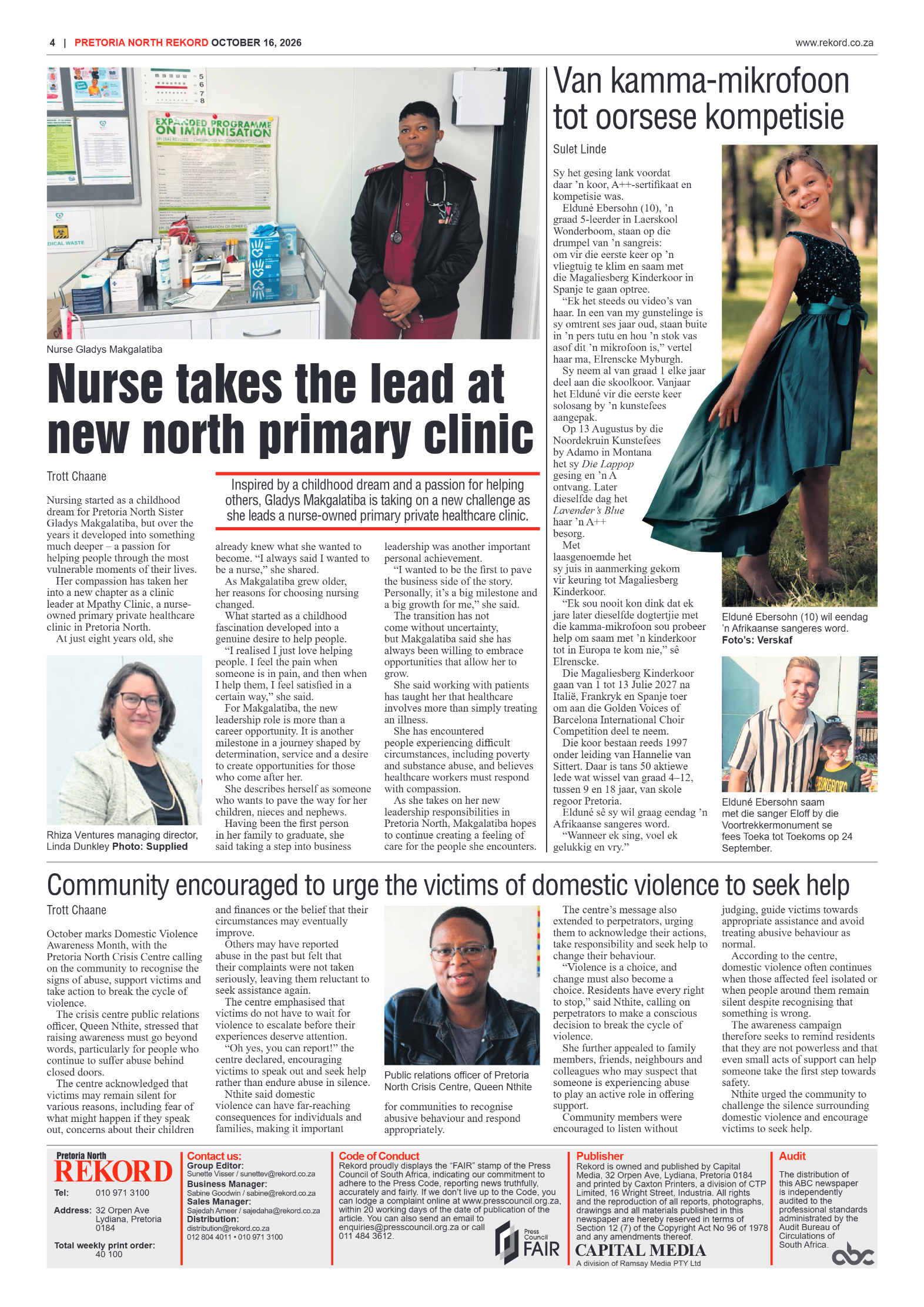 Rekord North – 16 October 2026 page 4