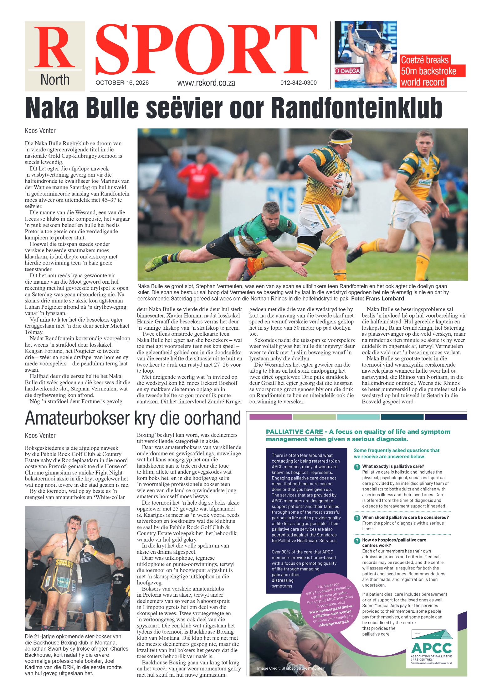 Rekord North – 16 October 2026 page 8