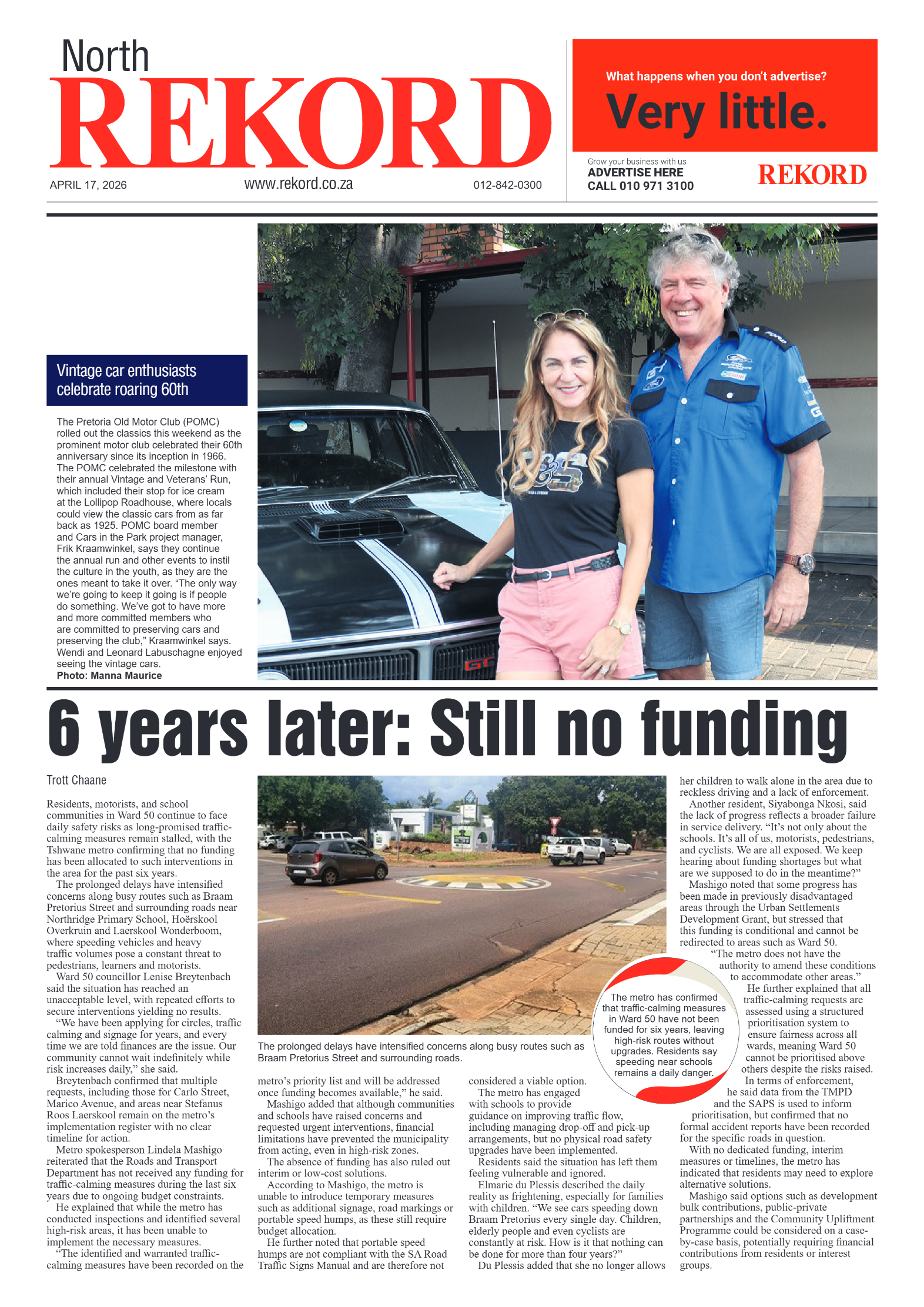 Rekord North 17 April 2026 page 1