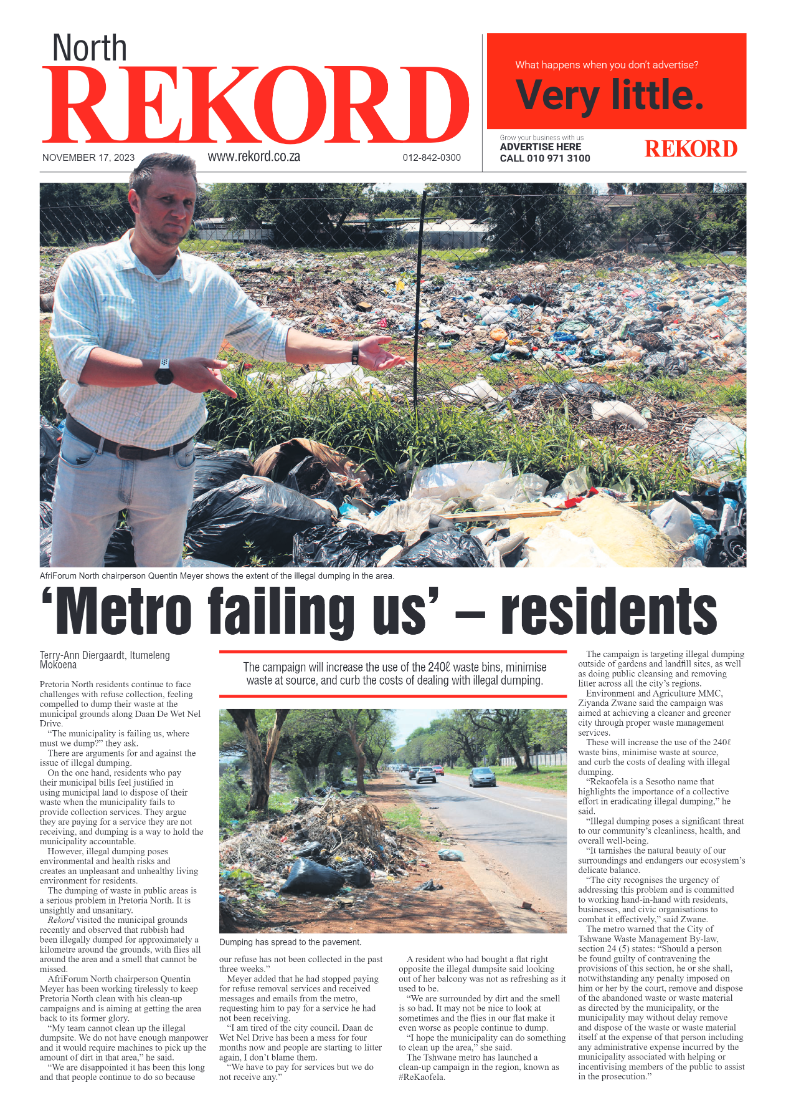 Rekord North 17 November 2023 page 1