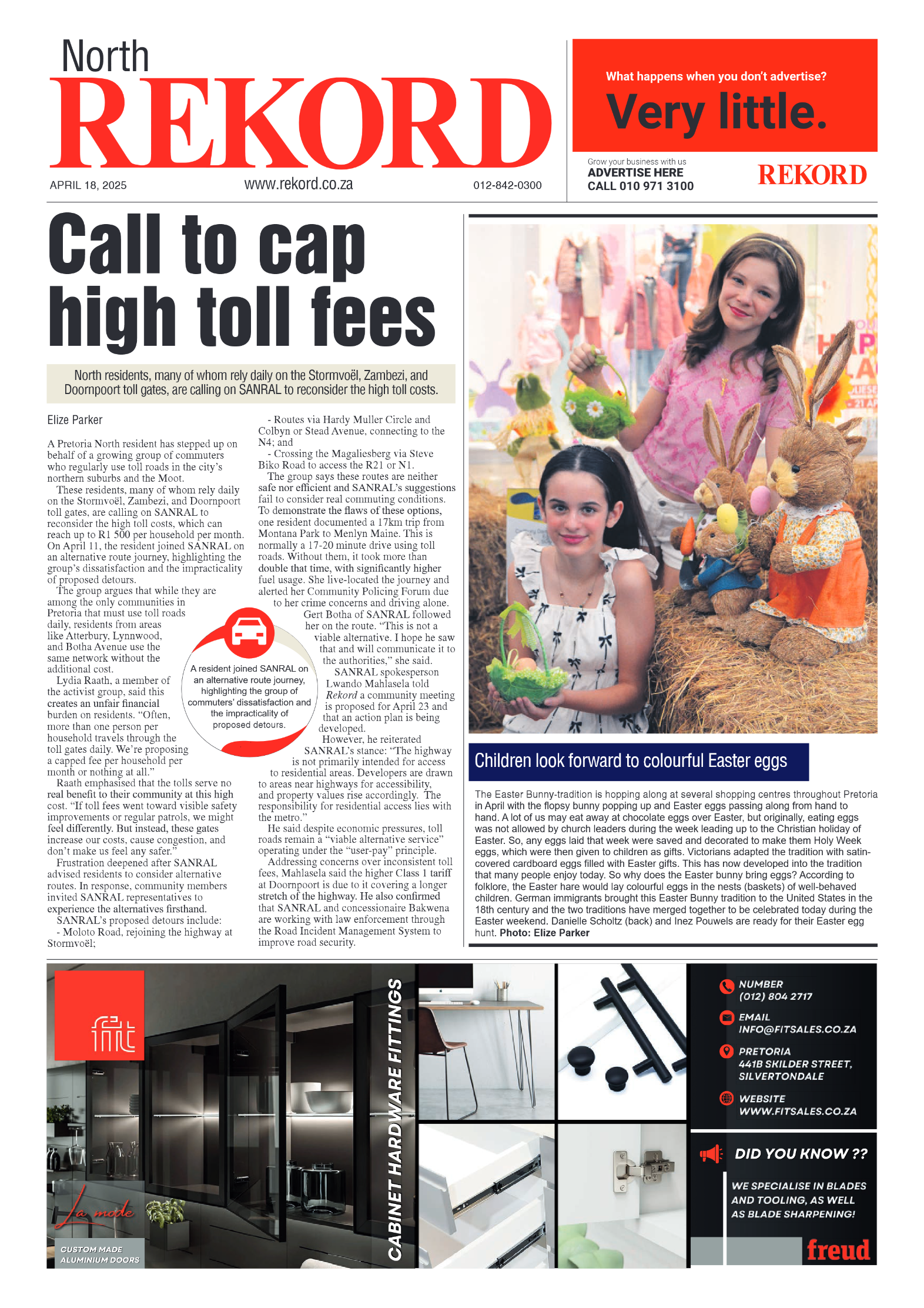 Rekord North 18 April 2025 page 1