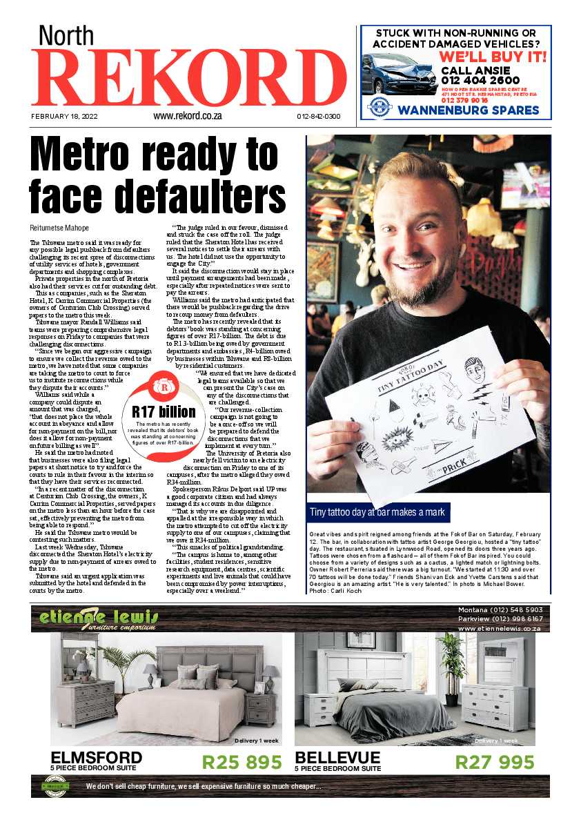 Rekord North 18 February 2022 page 1