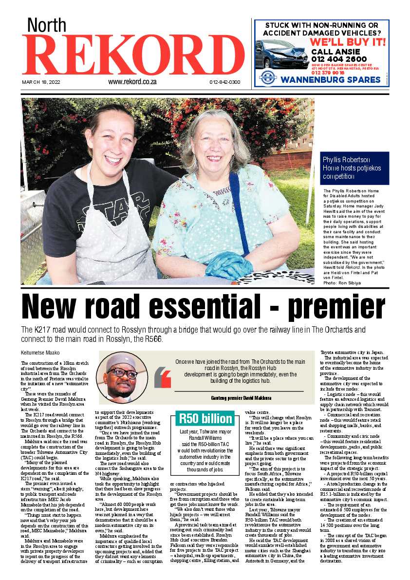 Rekord North 18 March 2022 page 1