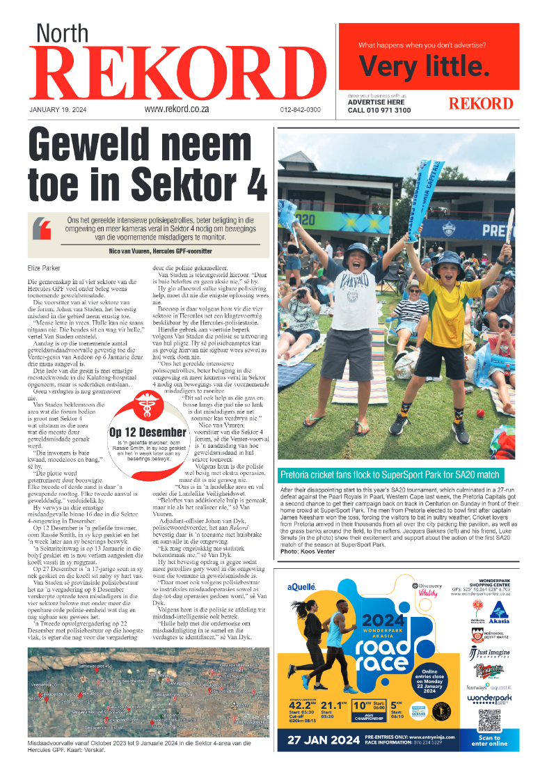 Rekord North 19 January 2024 page 1