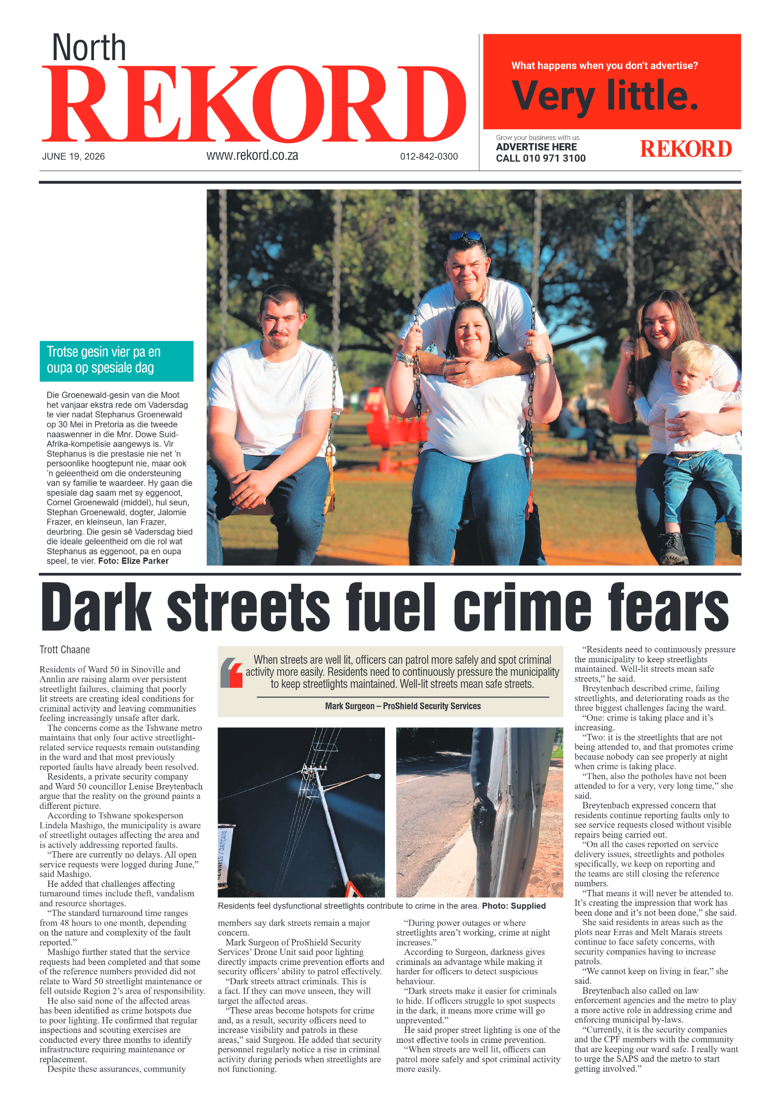 Rekord North 19 June 2026 page 1
