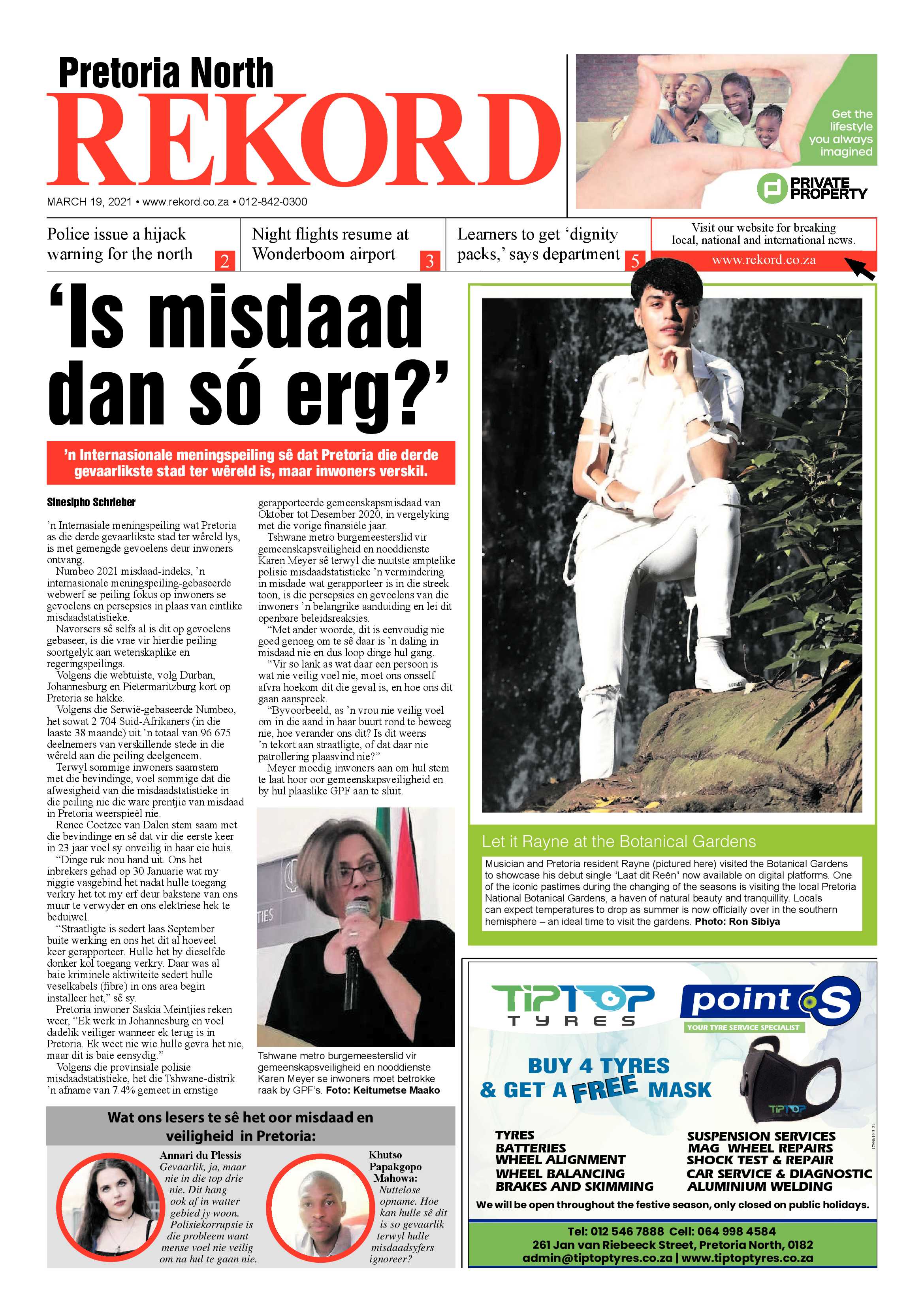 Rekord North 19 March 2021 page 1