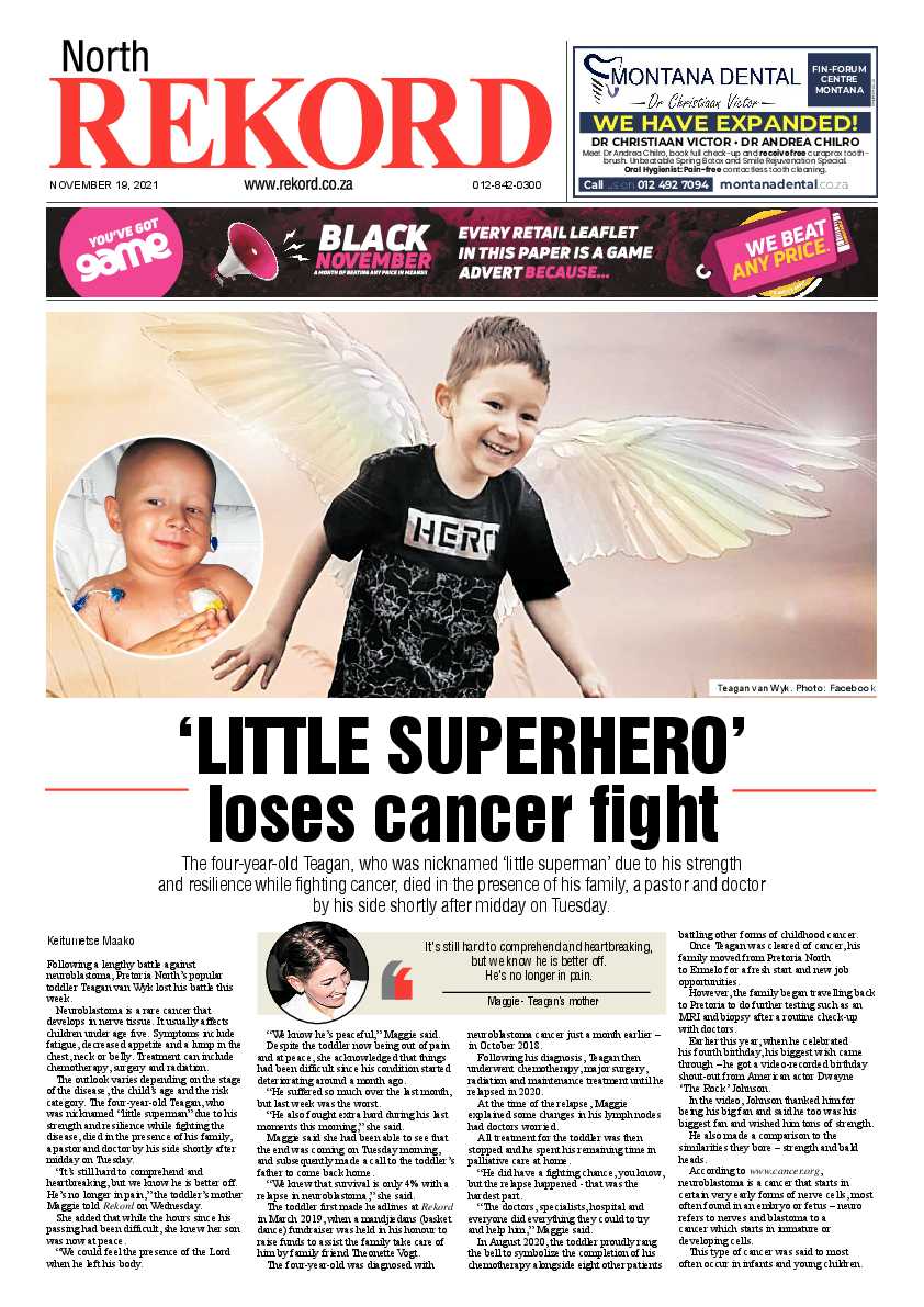 Rekord North 19 November 2021 page 1