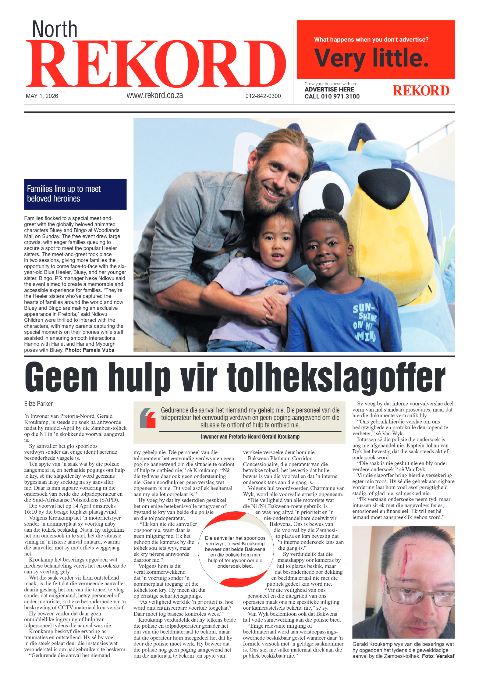 Rekord North 1 May 2026 page 1
