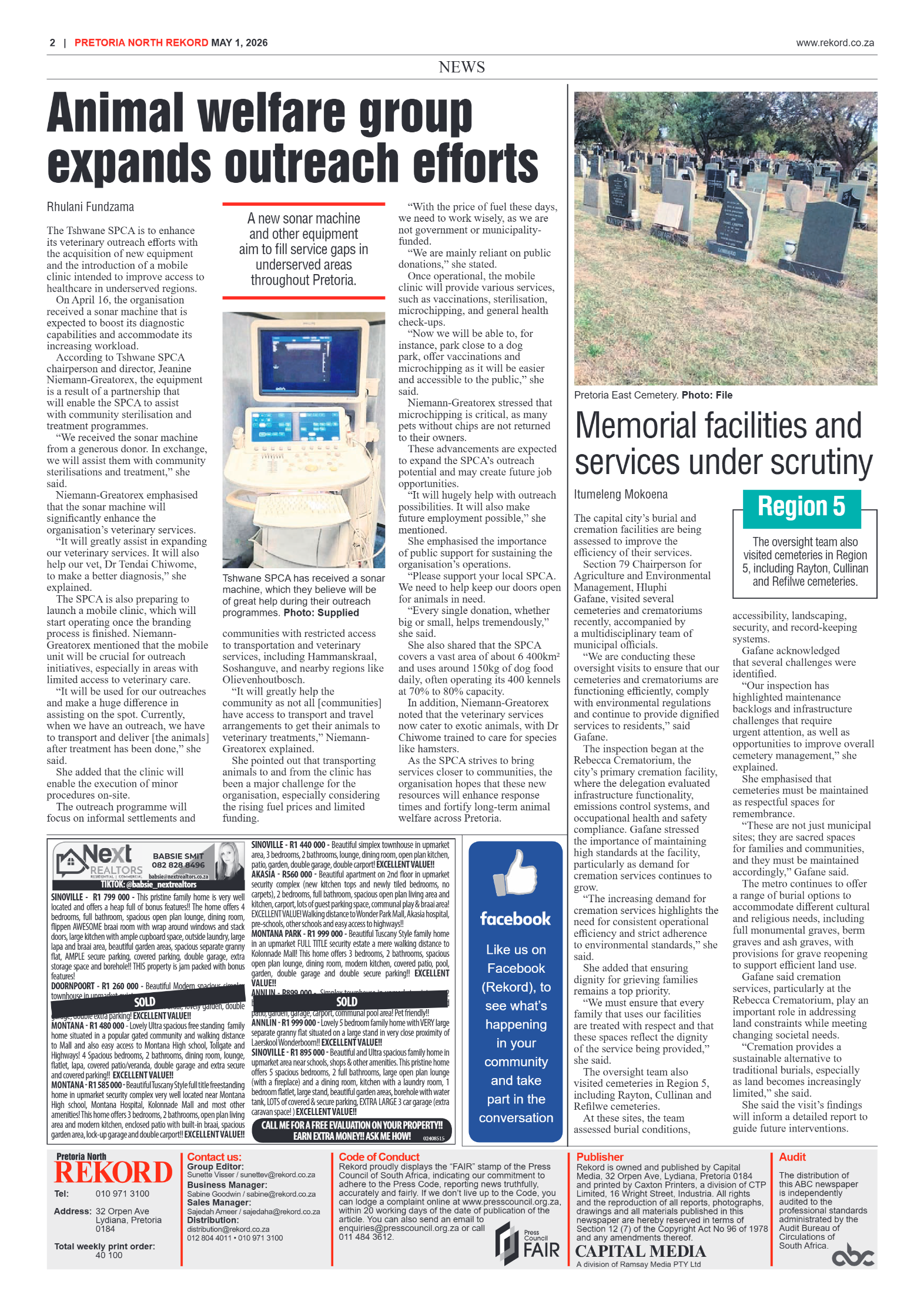 Rekord North 1 May 2026 page 2